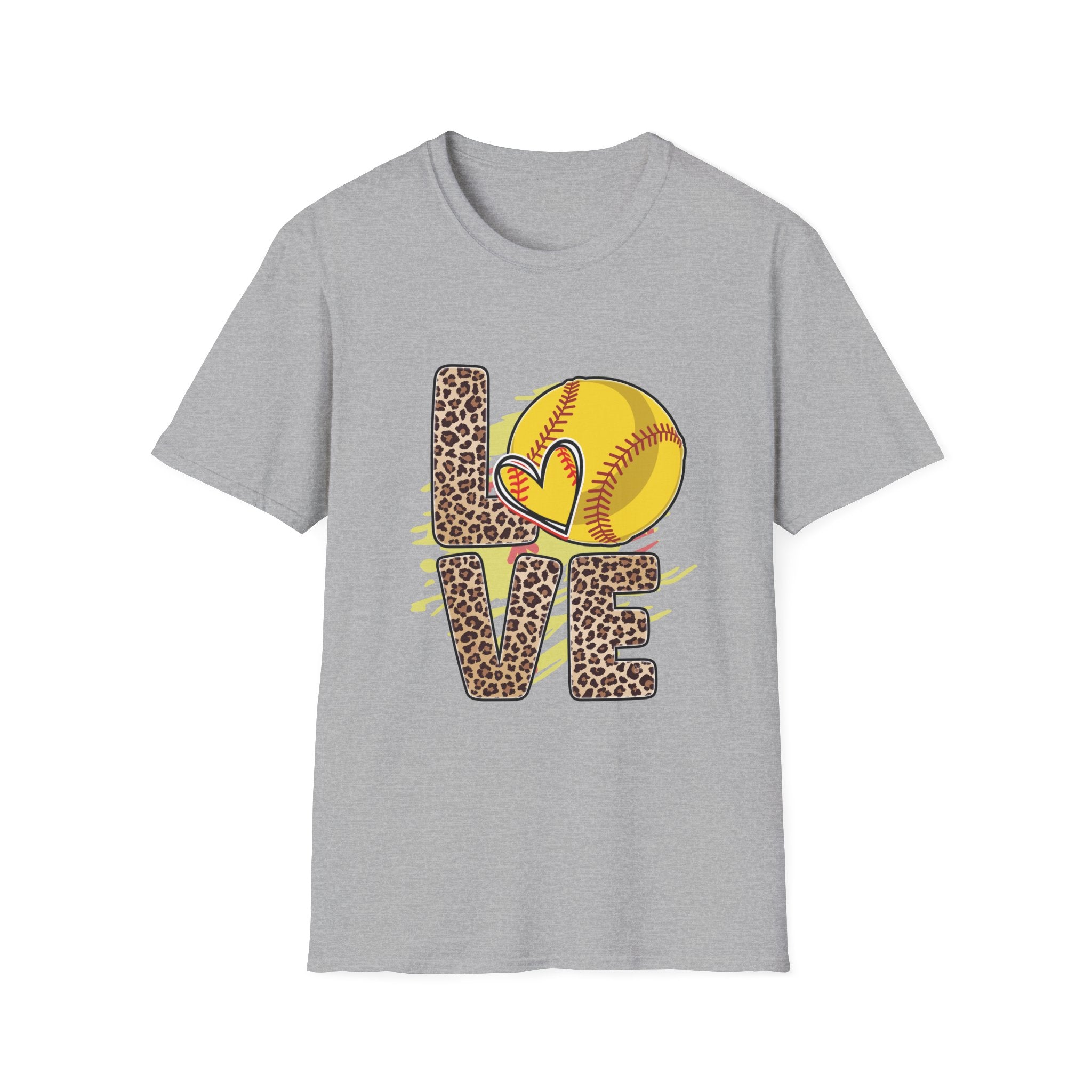 Love Softball Unisex Softstyle T-Shirt