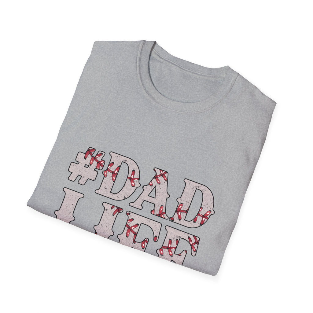 Dad Life Baseball Dad Unisex Softstyle T-Shirt