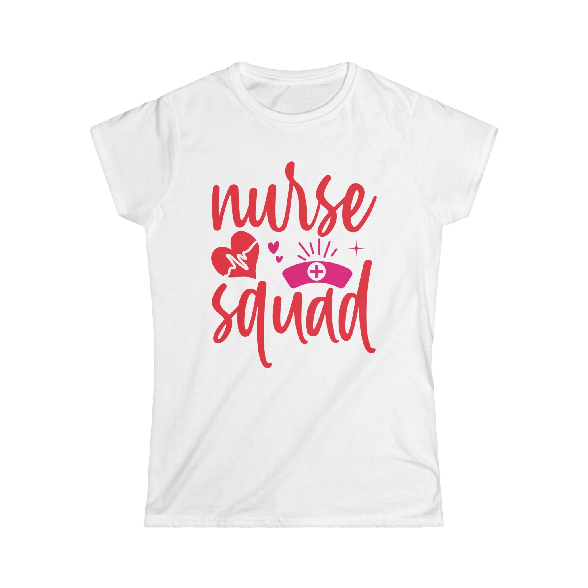 Nurse Squad Women's Tee - Pink Nursing Graphic Shirt, Nurse Appreciation Gift