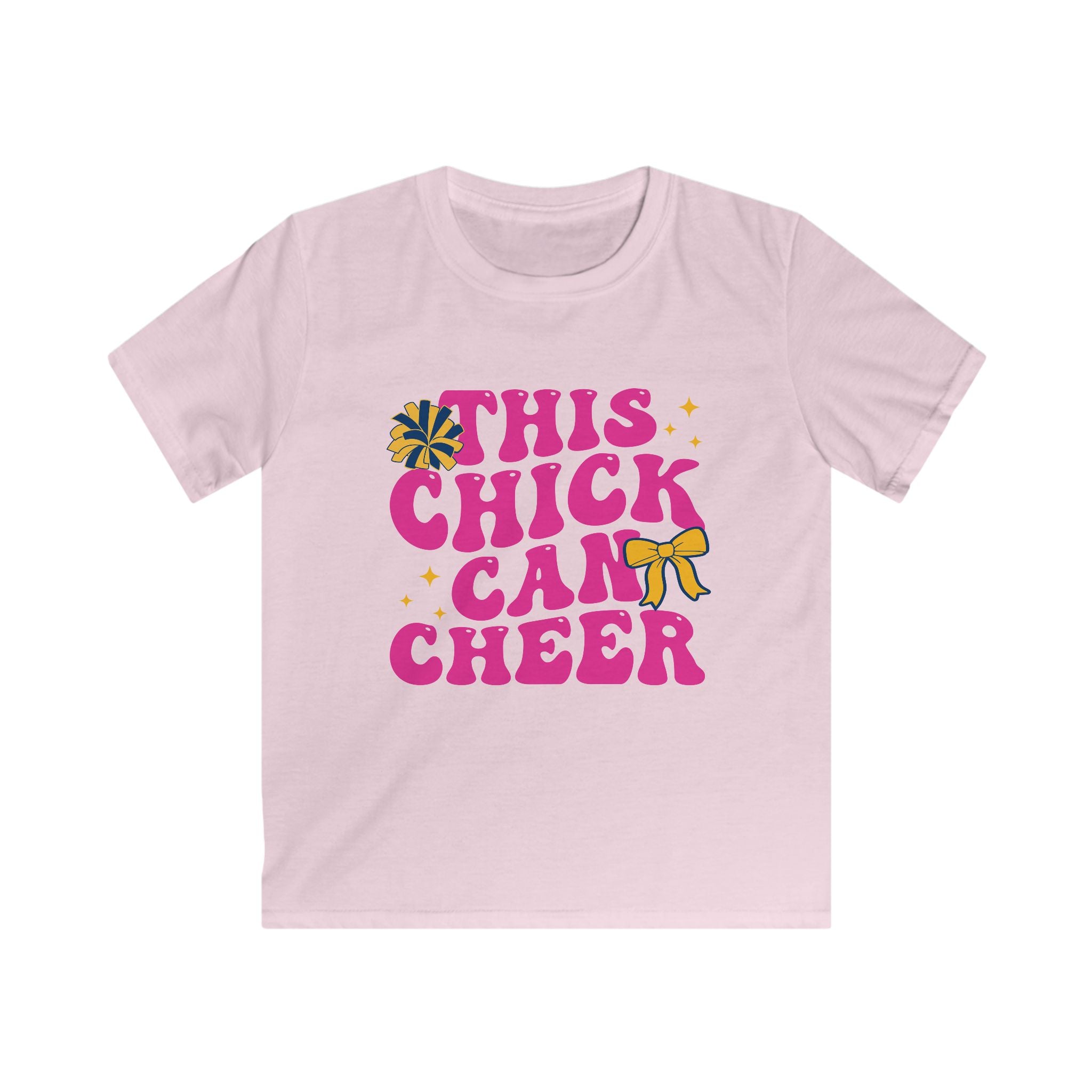 This Chick Can Cheer Kids Tee
