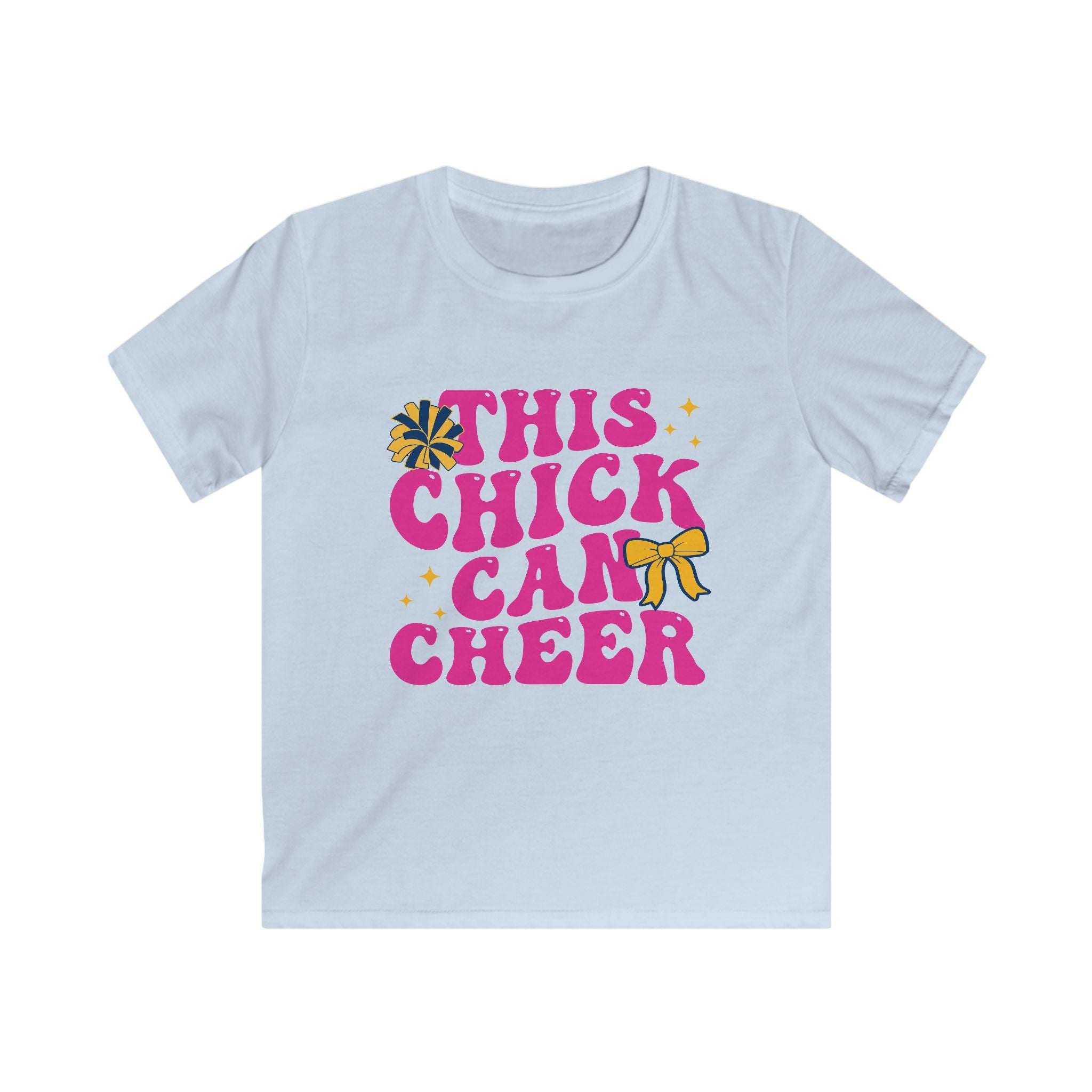 This Chick Can Cheer Kids Tee