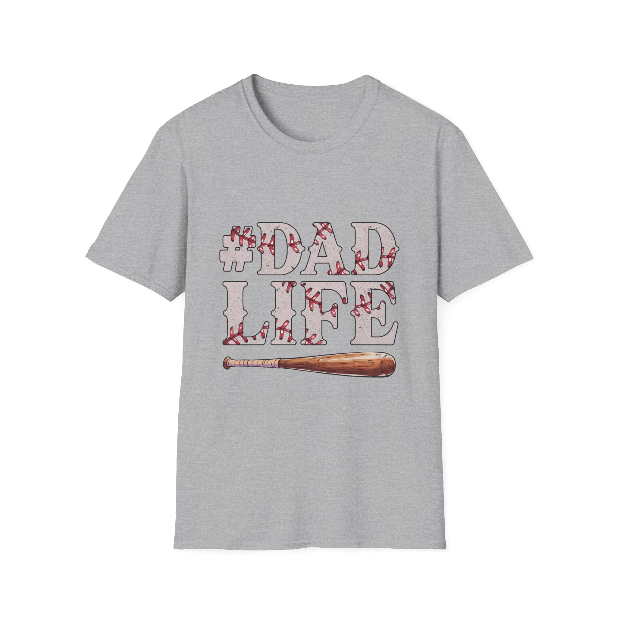 Dad Life Baseball Dad Unisex Softstyle T-Shirt