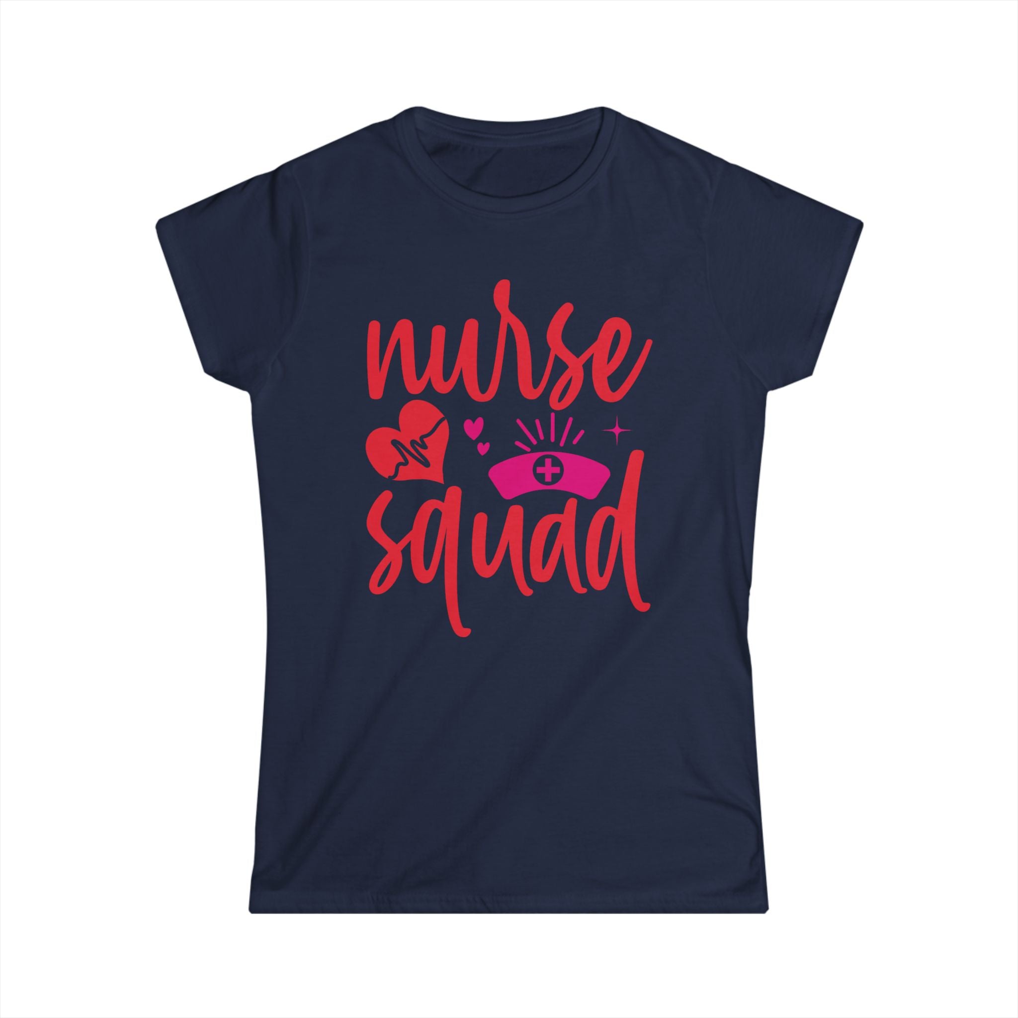 Nurse Squad Women's Tee - Pink Nursing Graphic Shirt, Nurse Appreciation Gift