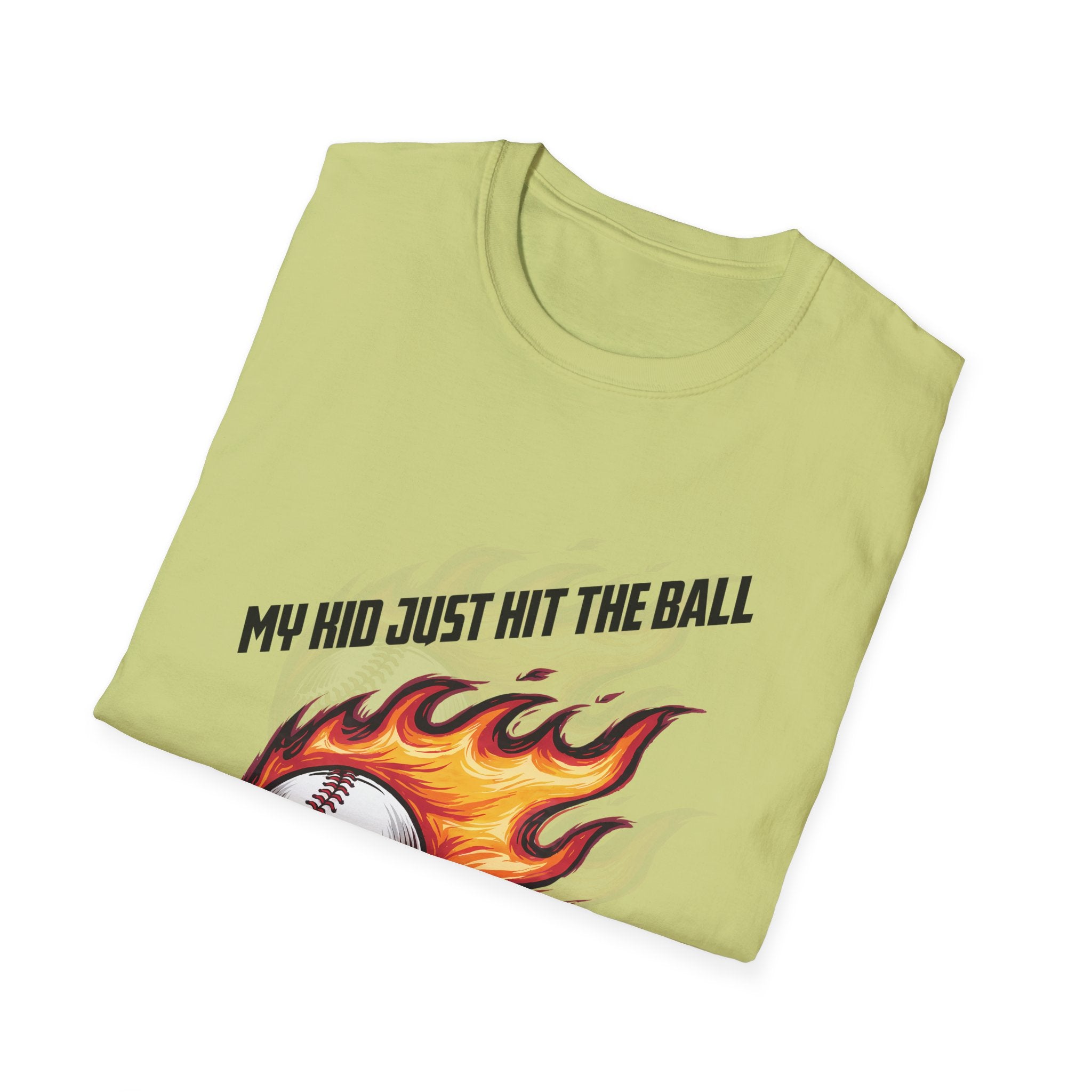 My Kid Can Hit Unisex Soft style T-Shirt