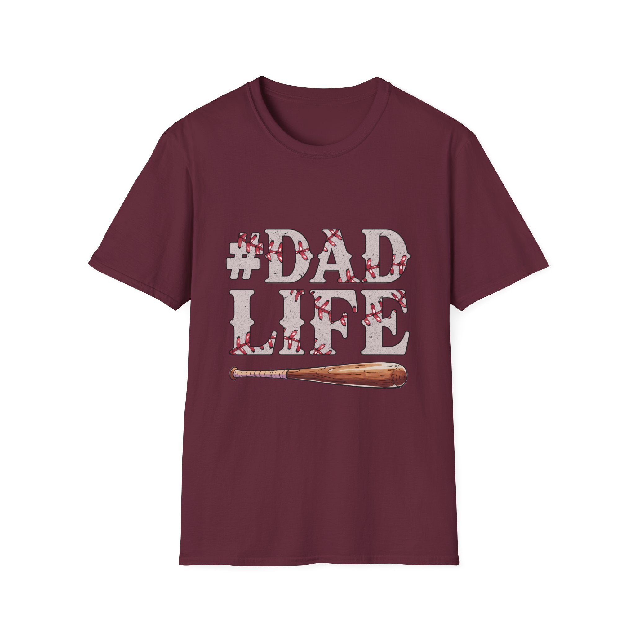 Dad Life Baseball Dad Unisex Softstyle T-Shirt