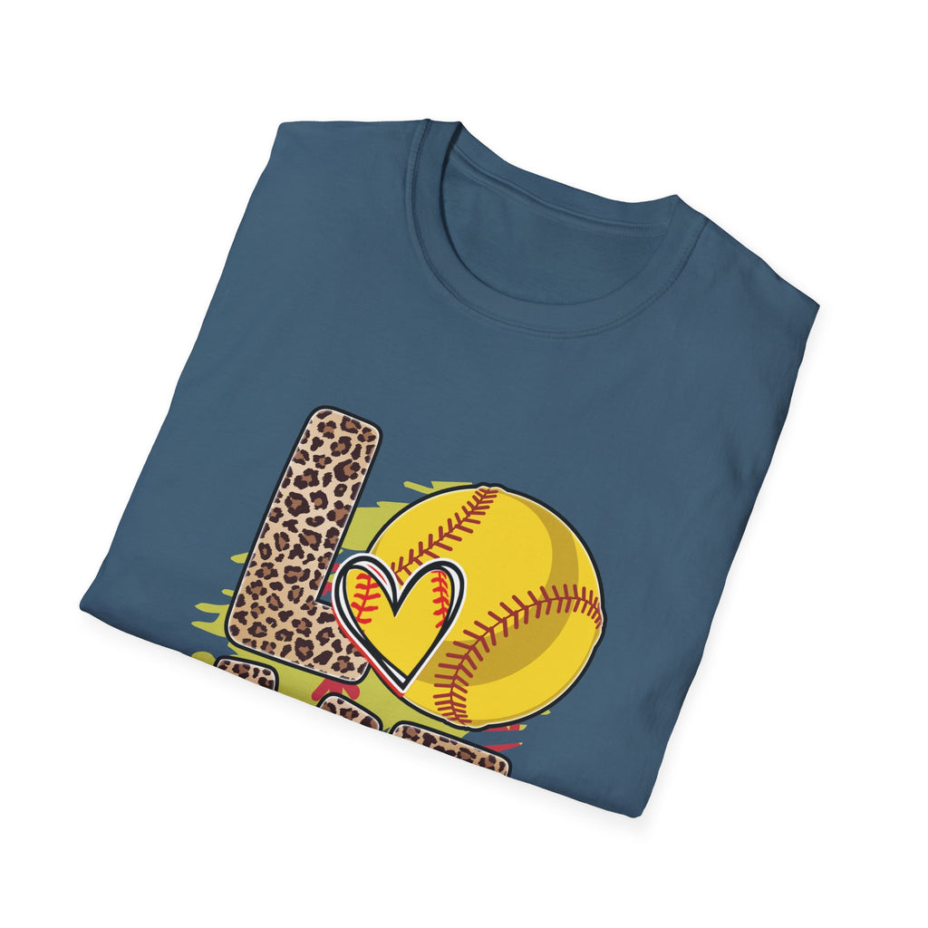 Love Softball Unisex Softstyle T-Shirt