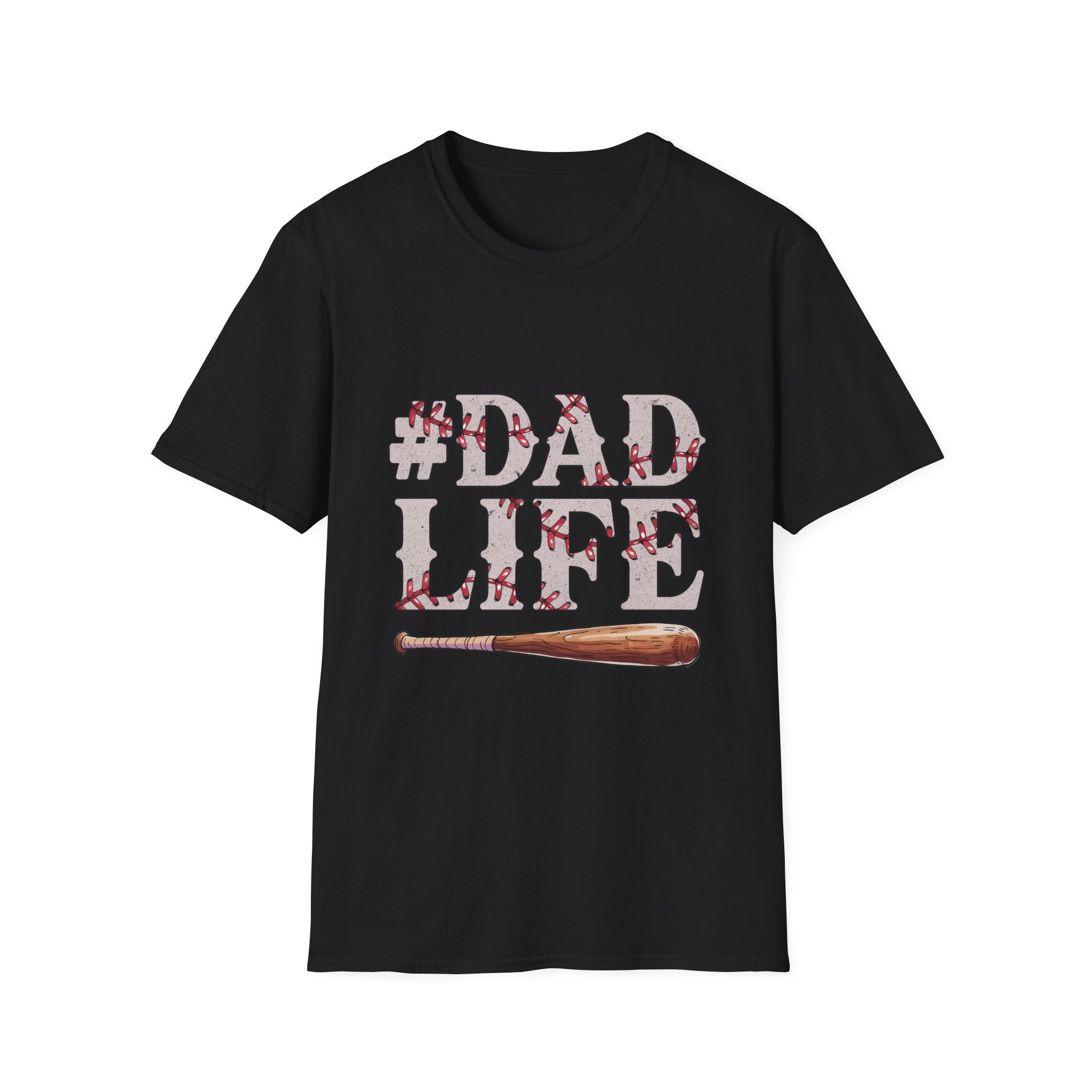 Dad Life Baseball Dad Unisex Softstyle T-Shirt