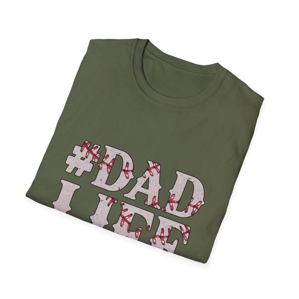 Dad Life Baseball Dad Unisex Softstyle T-Shirt
