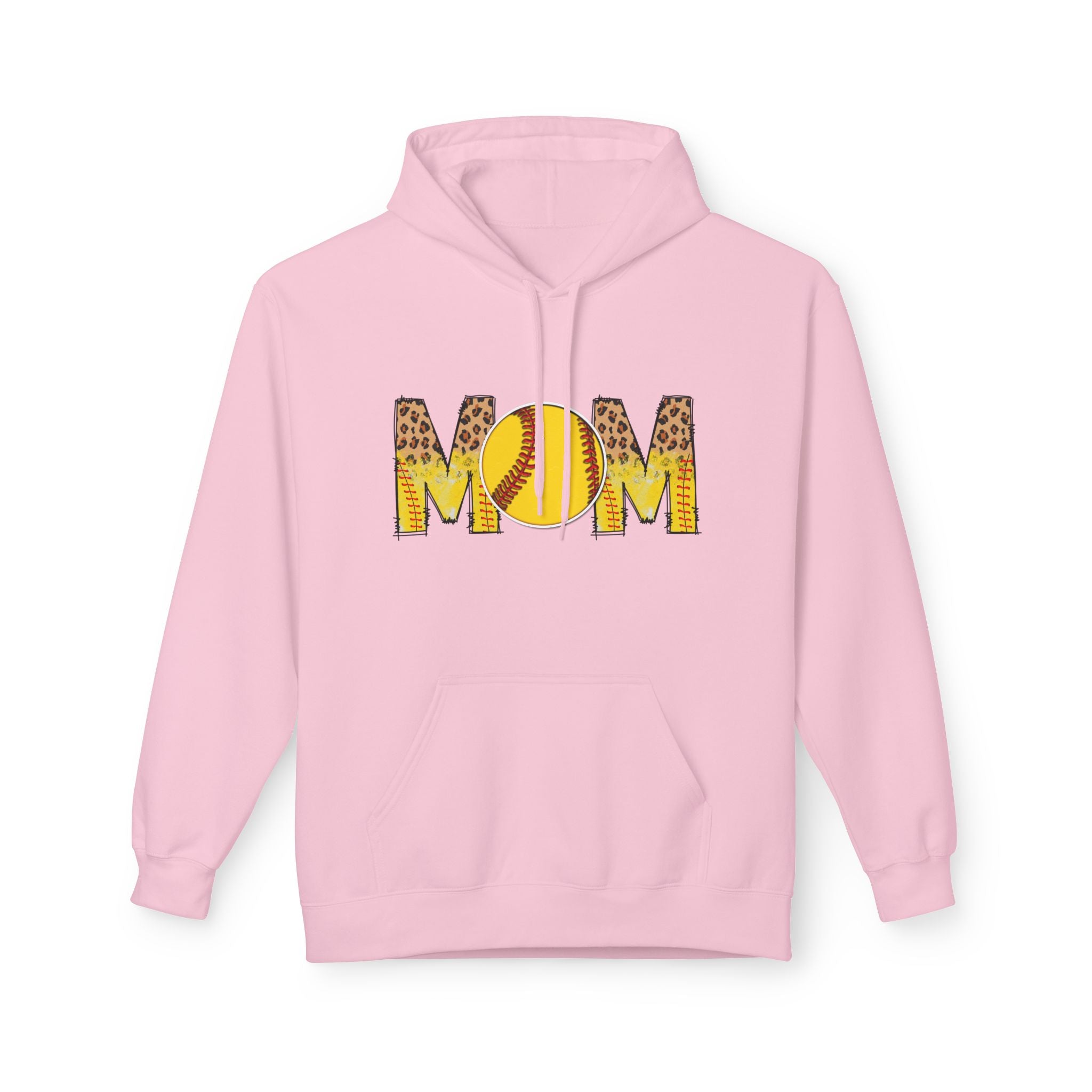 Mom Softball Unisex Midweight Softstyle Fleece Hoodie