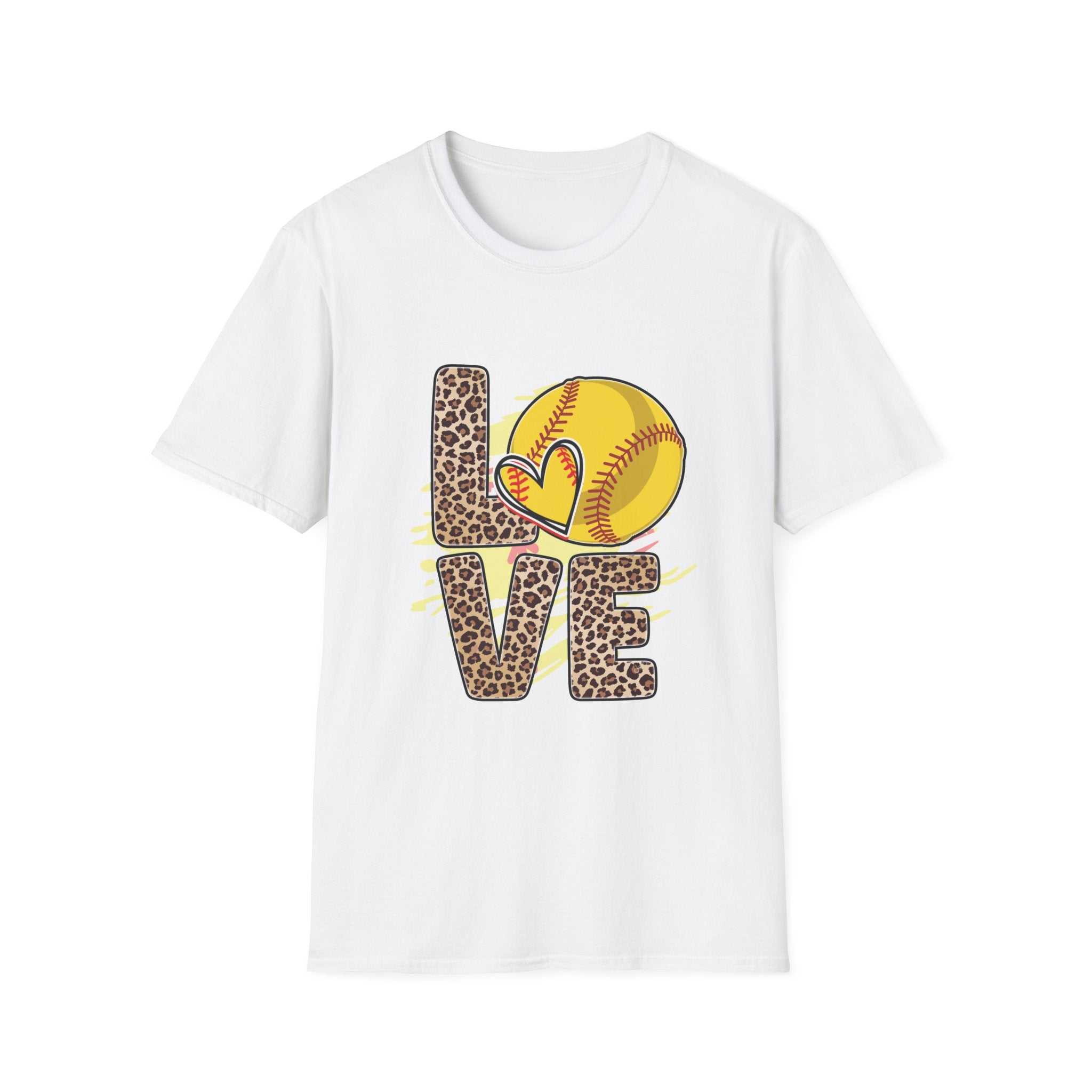 Love Softball Unisex Softstyle T-Shirt