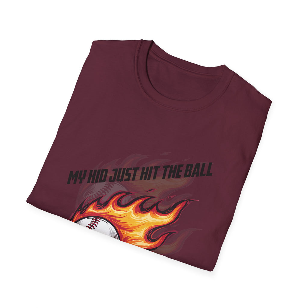 My Kid Can Hit Unisex Soft style T-Shirt