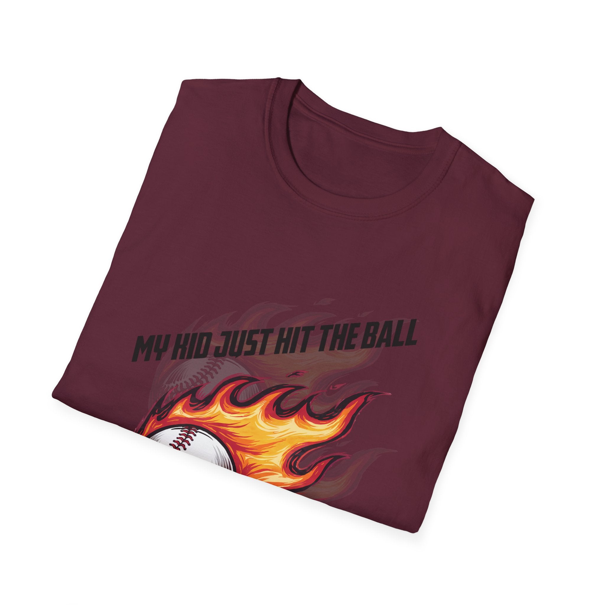 My Kid Can Hit Unisex Soft style T-Shirt