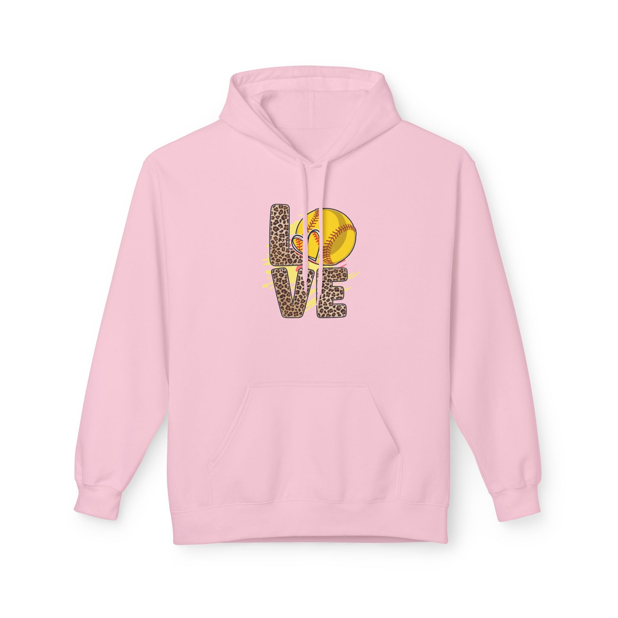 Love Softball Unisex Midweight Softstyle Fleece Hoodie