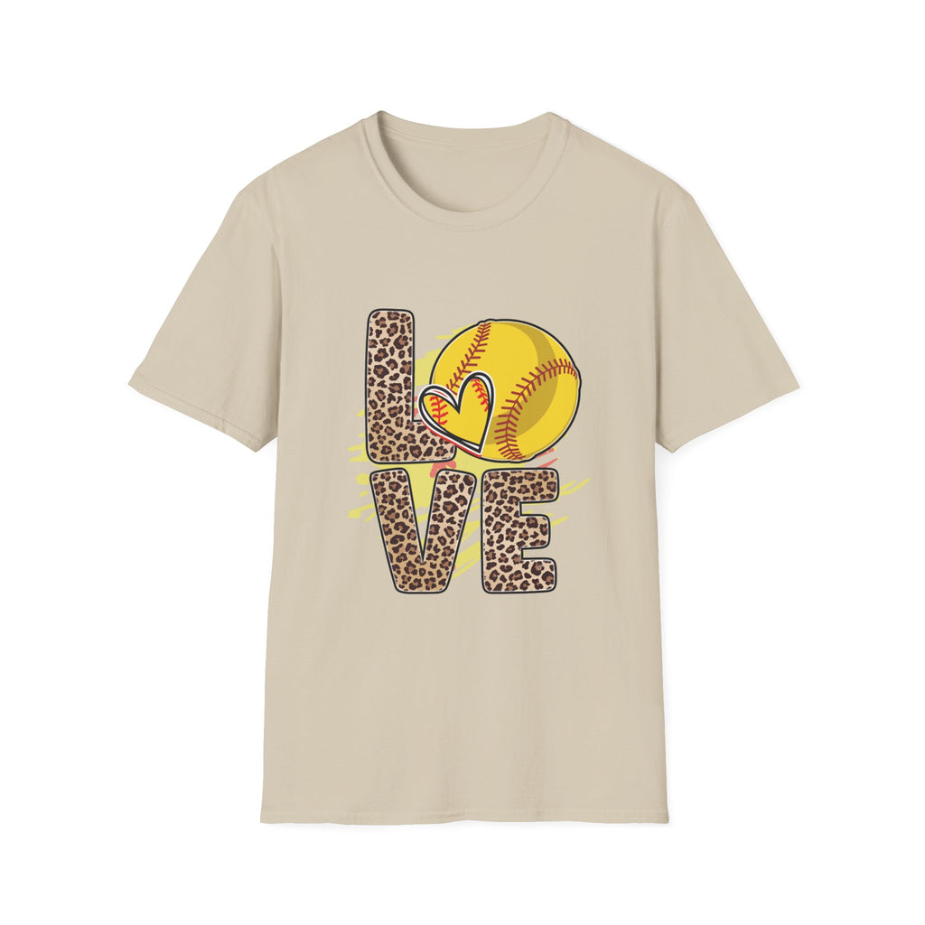 Love Softball Unisex Softstyle T-Shirt