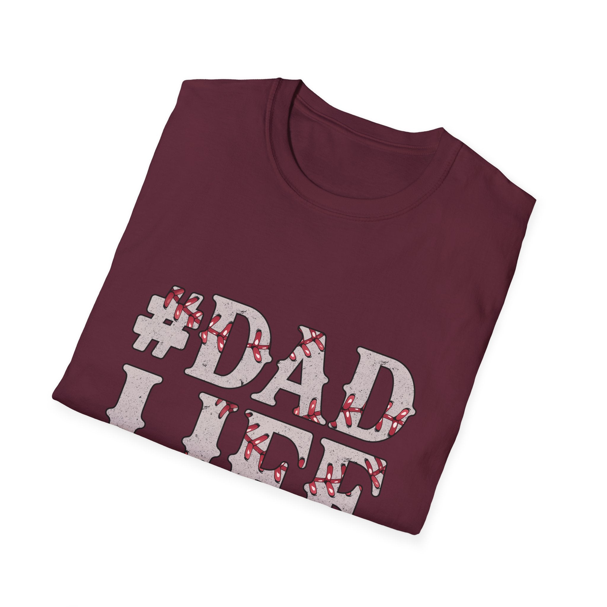 Dad Life Baseball Dad Unisex Softstyle T-Shirt