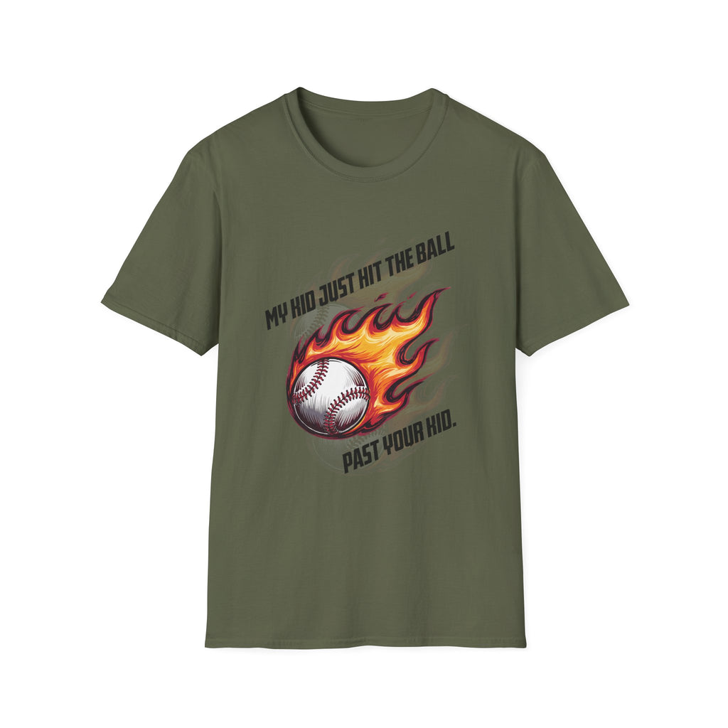 My Kid Can Hit Unisex Soft style T-Shirt