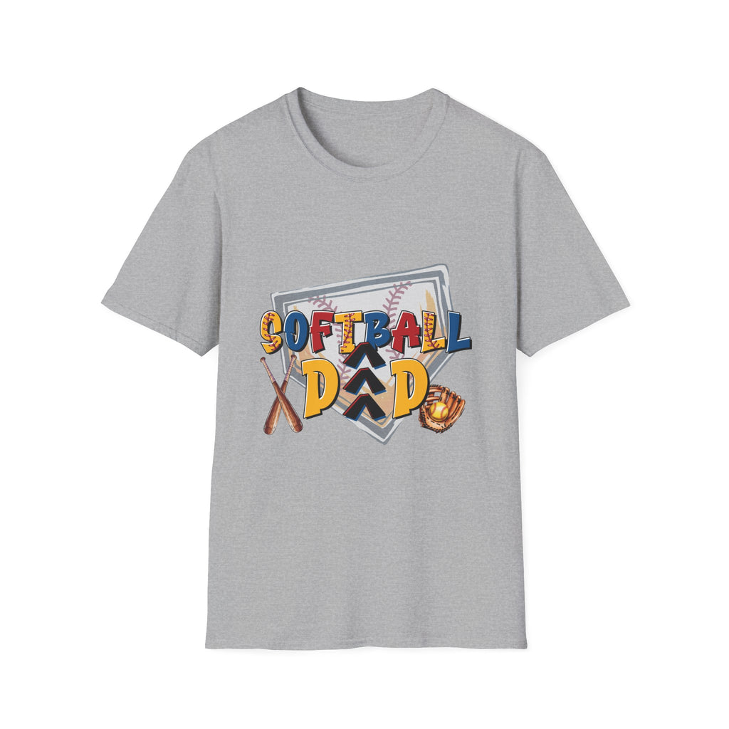 Dad Softball Unisex Softstyle T-Shirt