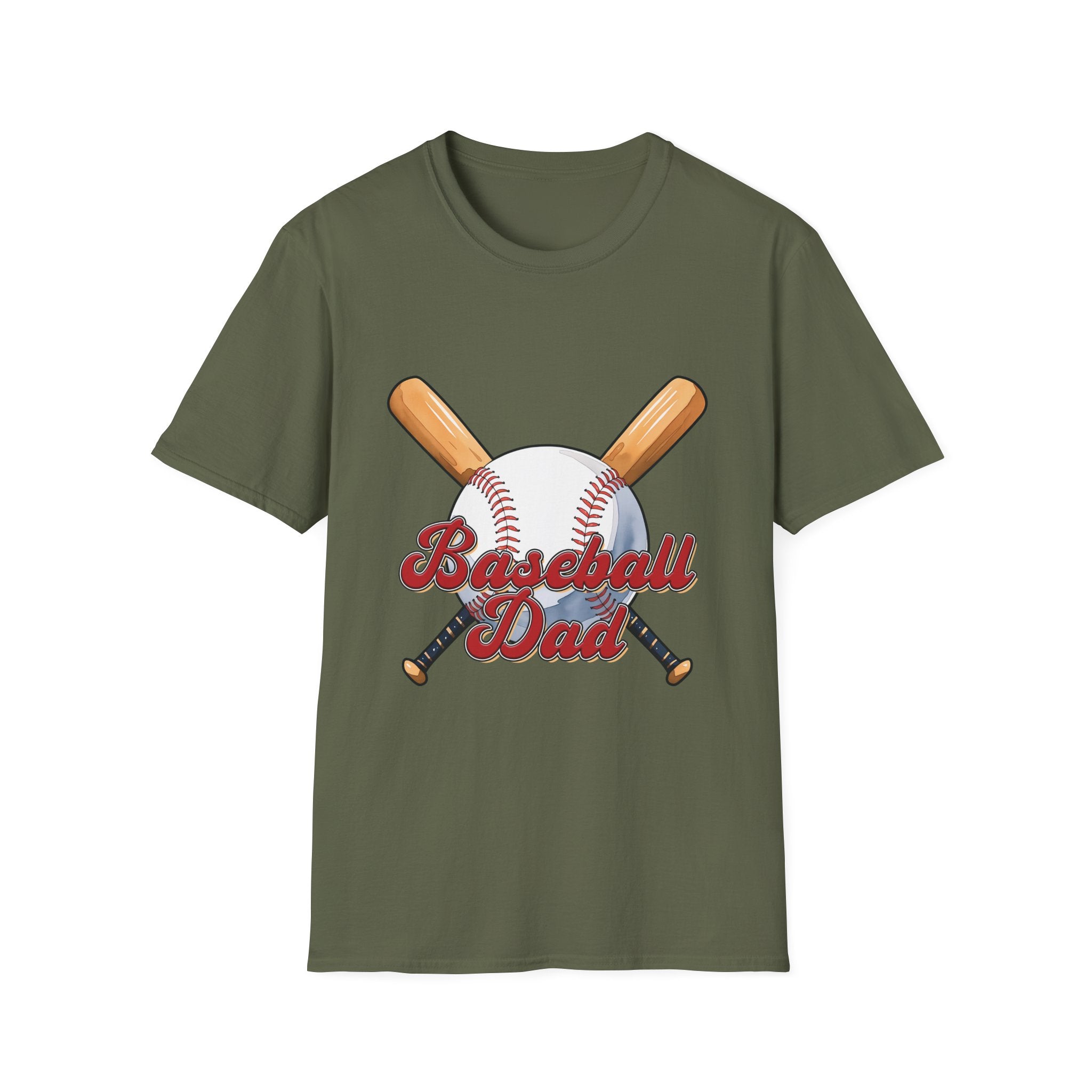 Baseball Dad Unisex Softstyle T-Shirt