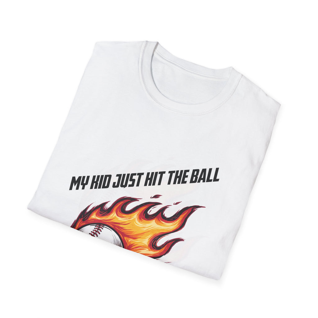My Kid Can Hit Unisex Soft style T-Shirt