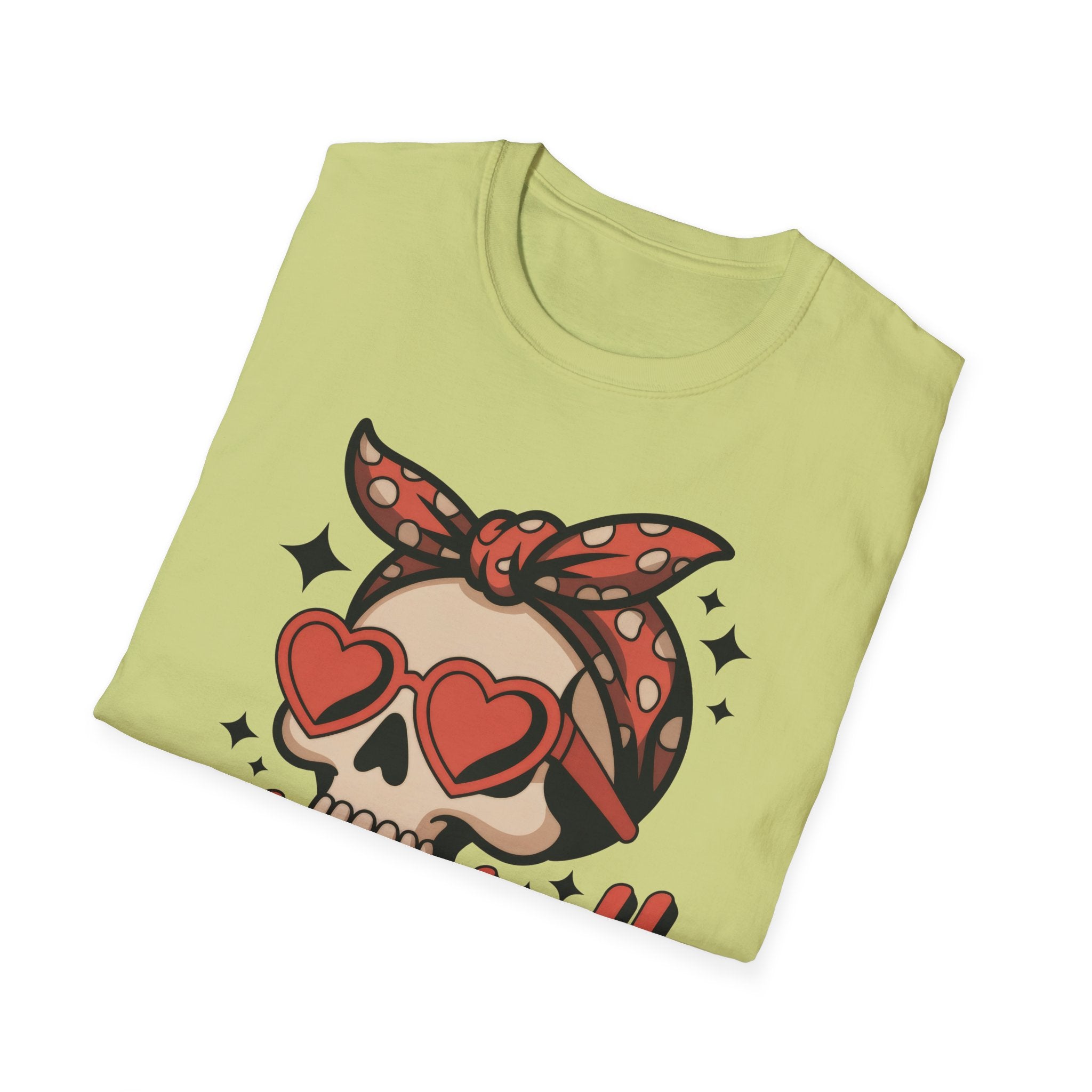 Skull Baseball Mama Unisex Softstyle T-Shirt