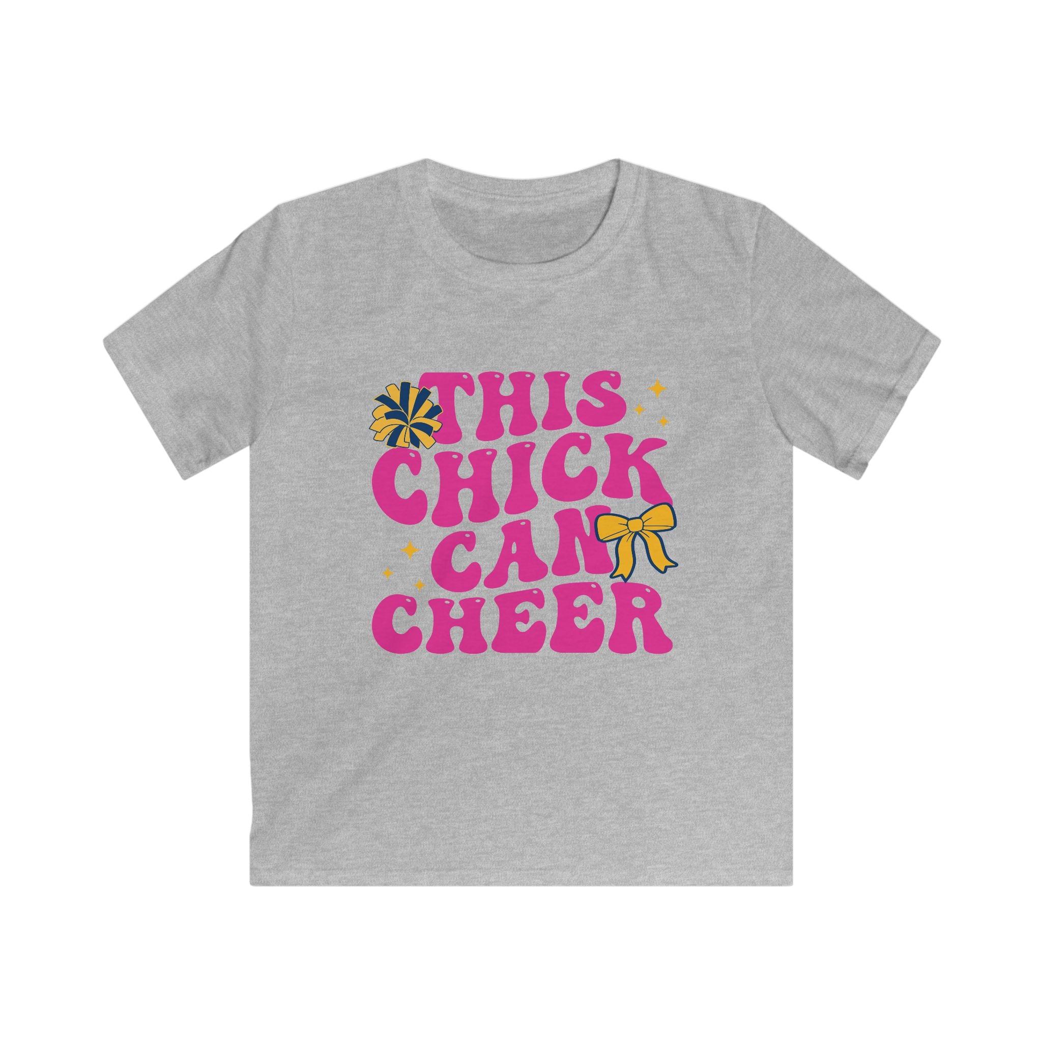 This Chick Can Cheer Kids Tee