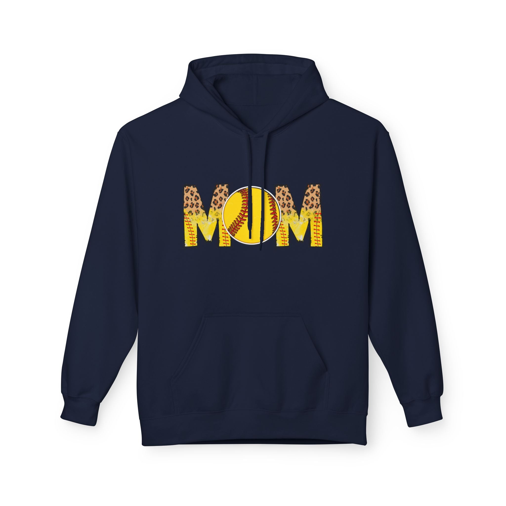 Mom Softball Unisex Midweight Softstyle Fleece Hoodie