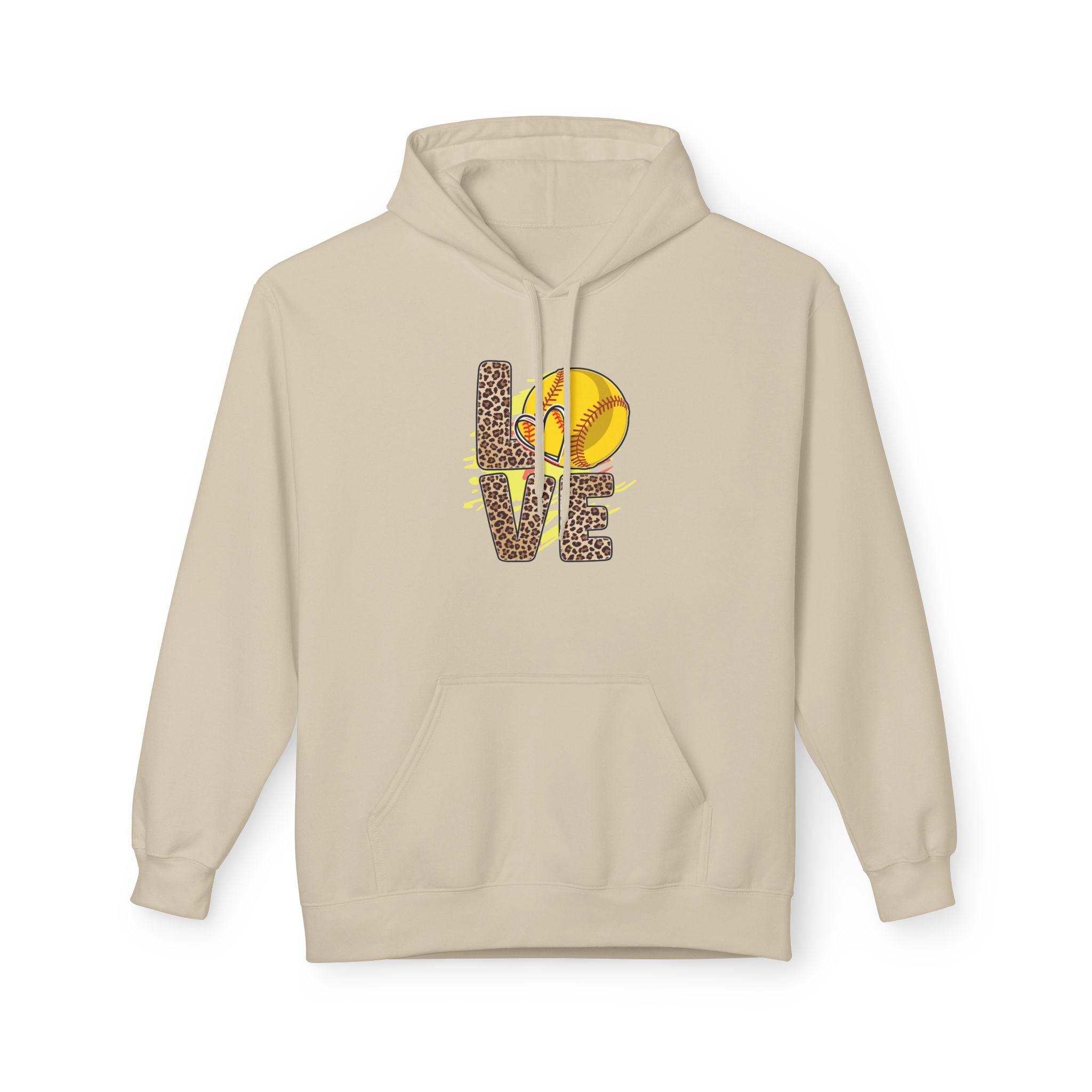 Love Softball Unisex Midweight Softstyle Fleece Hoodie