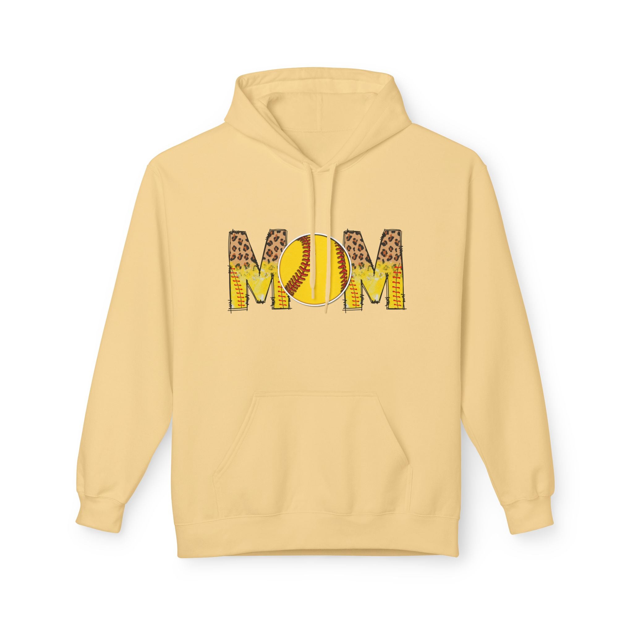 Mom Softball Unisex Midweight Softstyle Fleece Hoodie