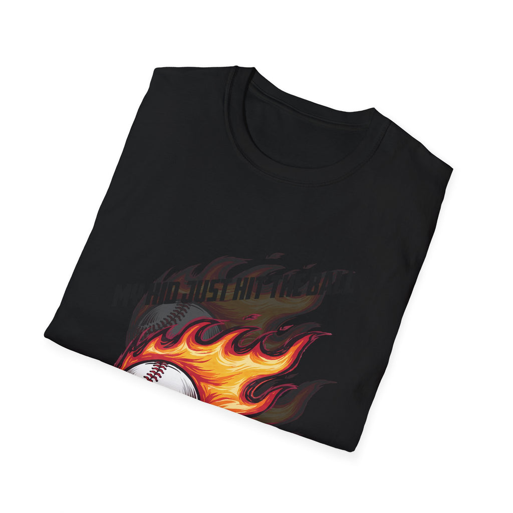 My Kid Can Hit Unisex Soft style T-Shirt