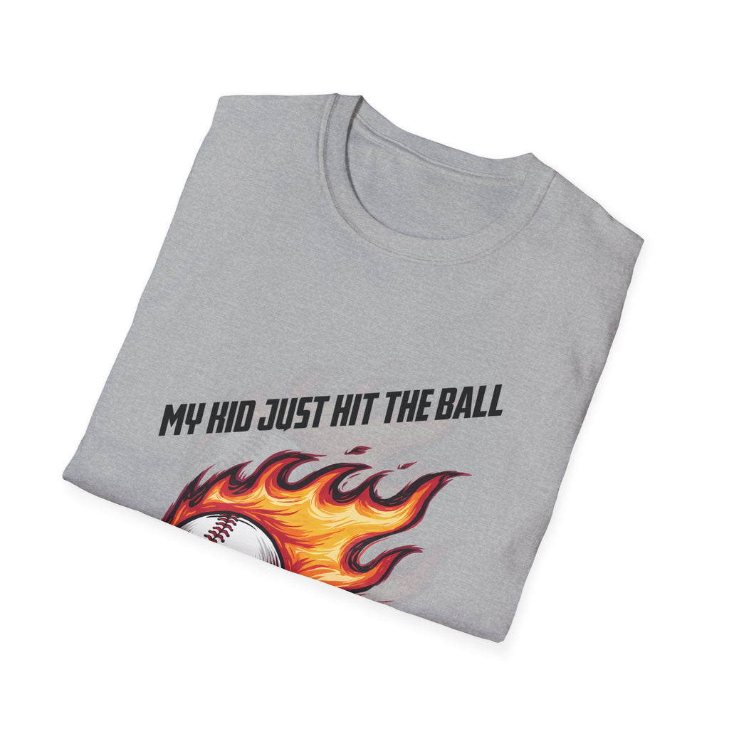 My Kid Can Hit Unisex Soft style T-Shirt