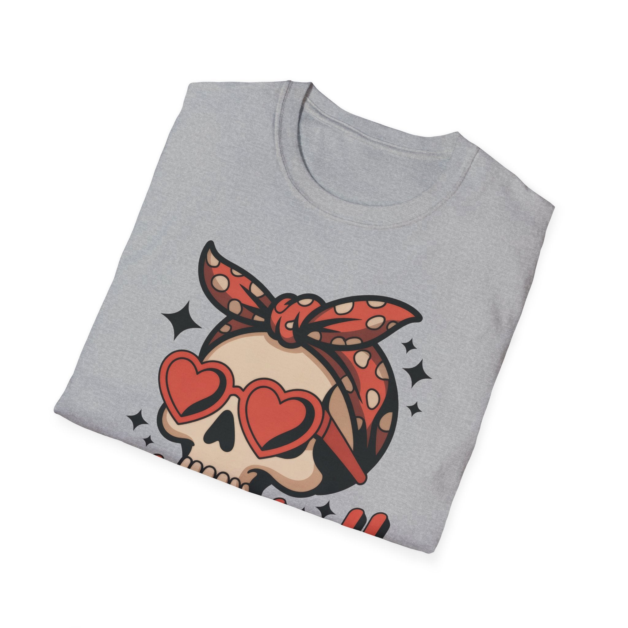 Skull Baseball Mama Unisex Softstyle T-Shirt