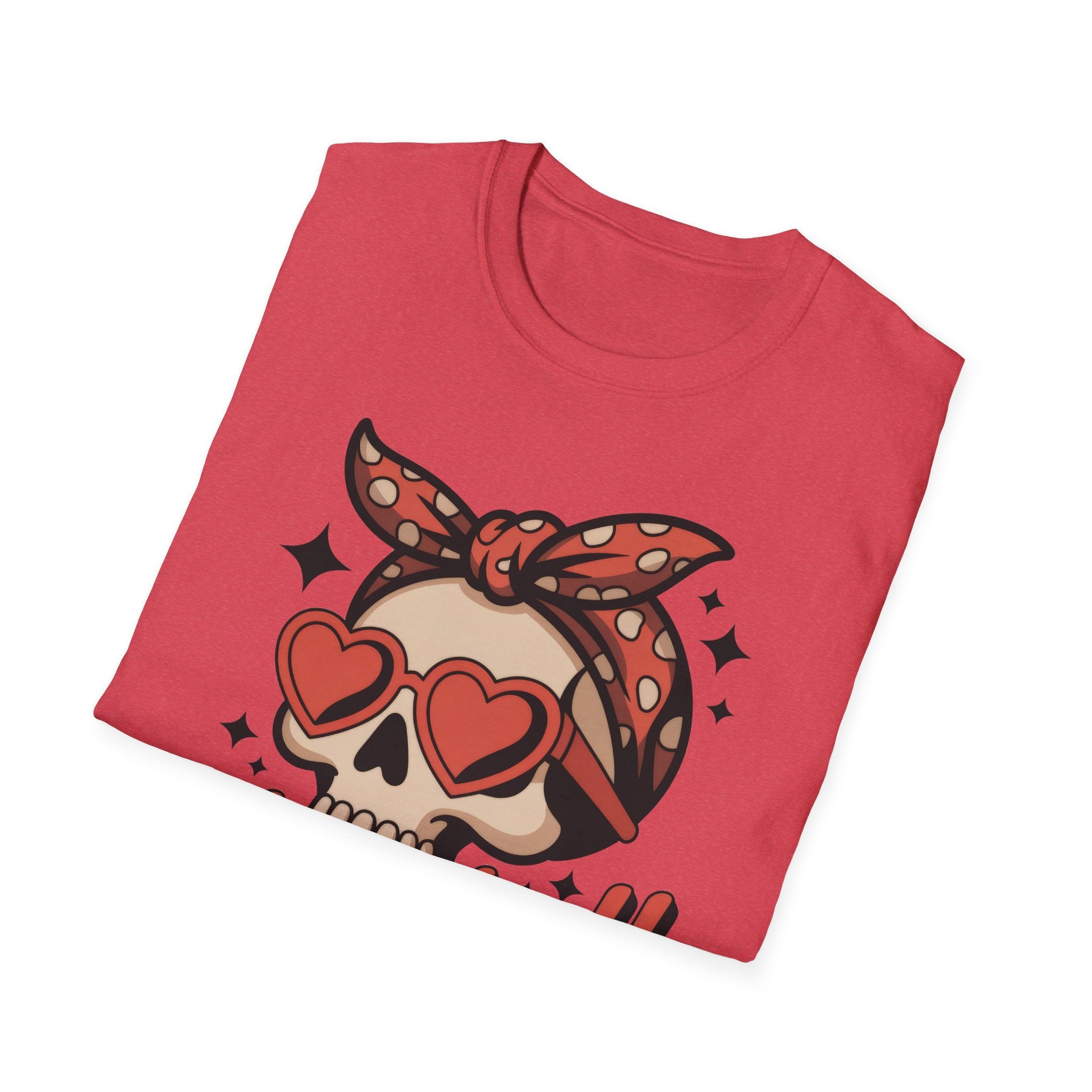 Skull Baseball Mama Unisex Softstyle T-Shirt