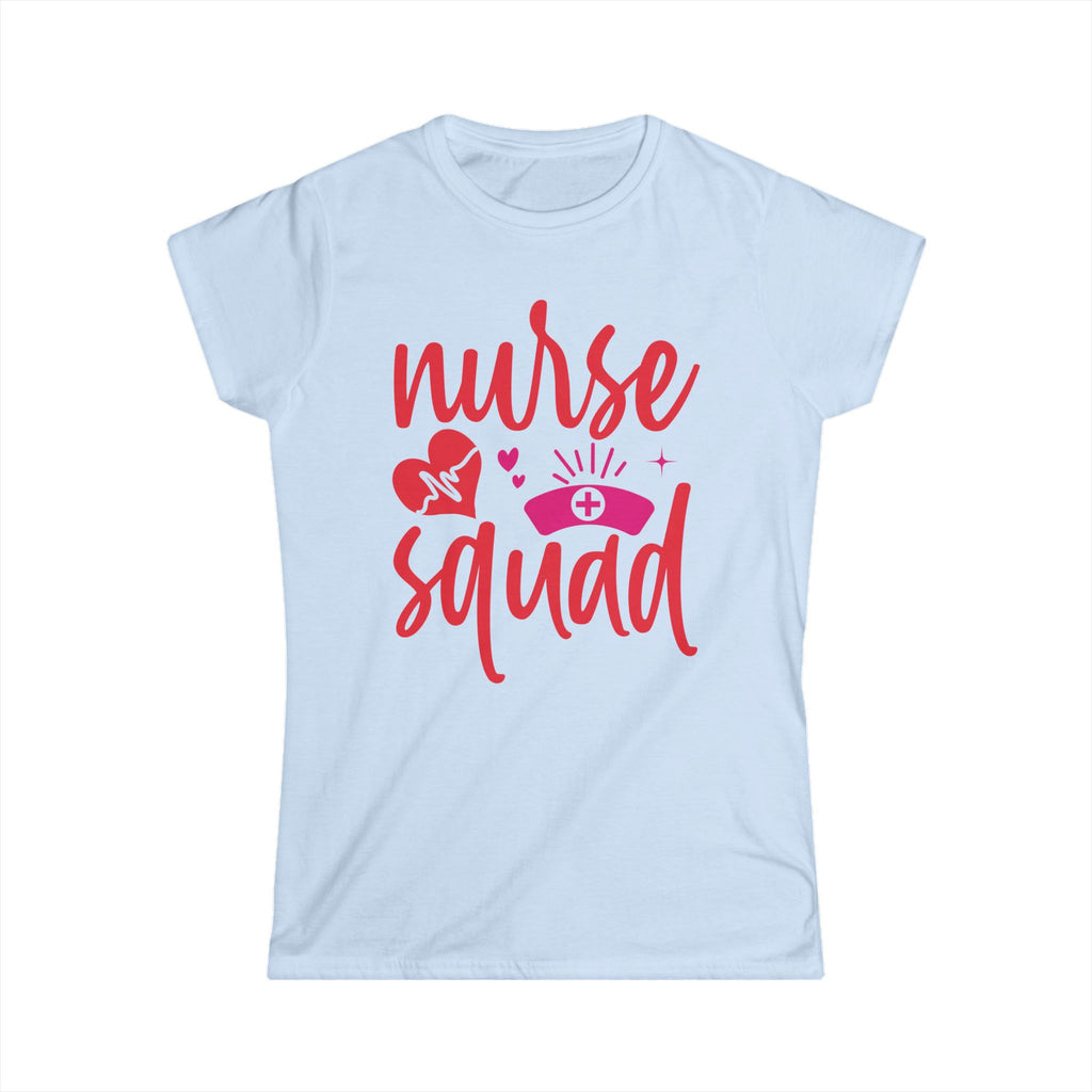 Nurse Squad Women's Tee - Pink Nursing Graphic Shirt, Nurse Appreciation Gift