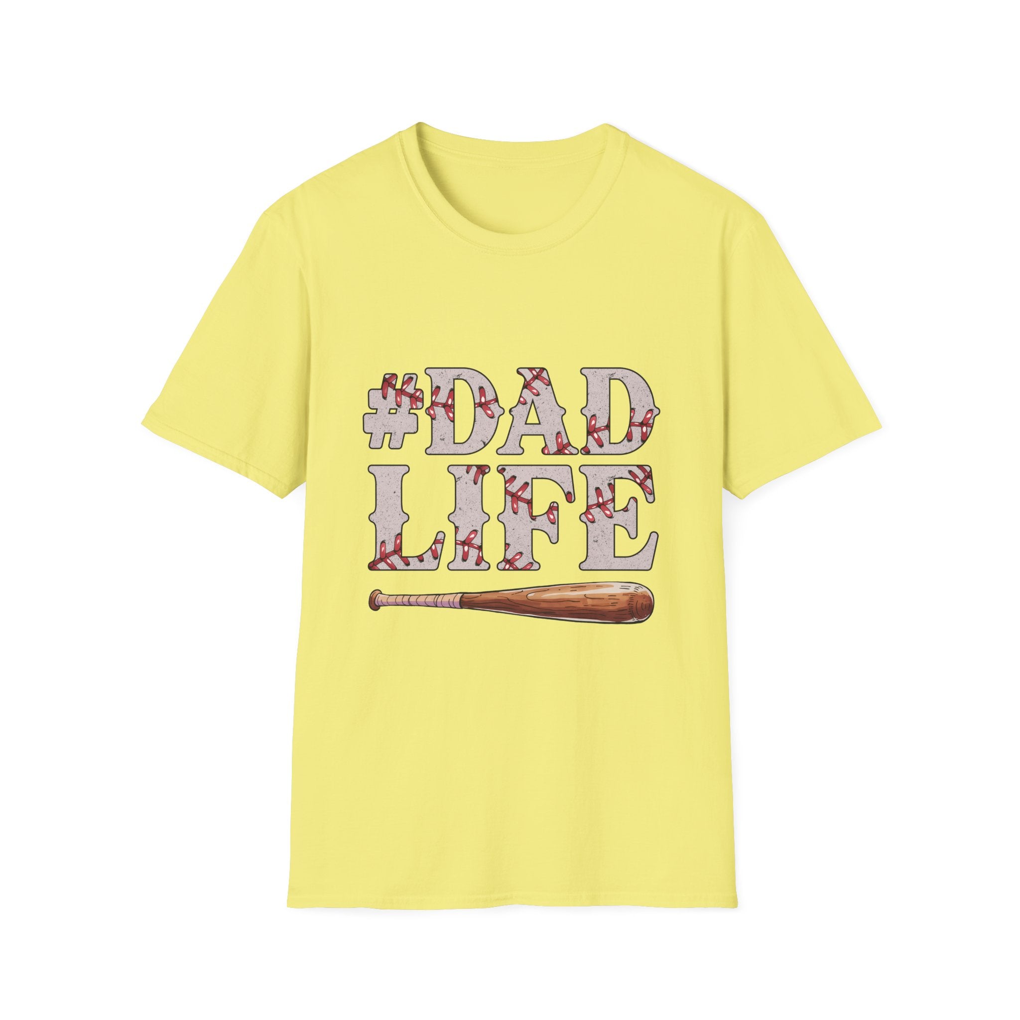 Dad Life Baseball Dad Unisex Softstyle T-Shirt