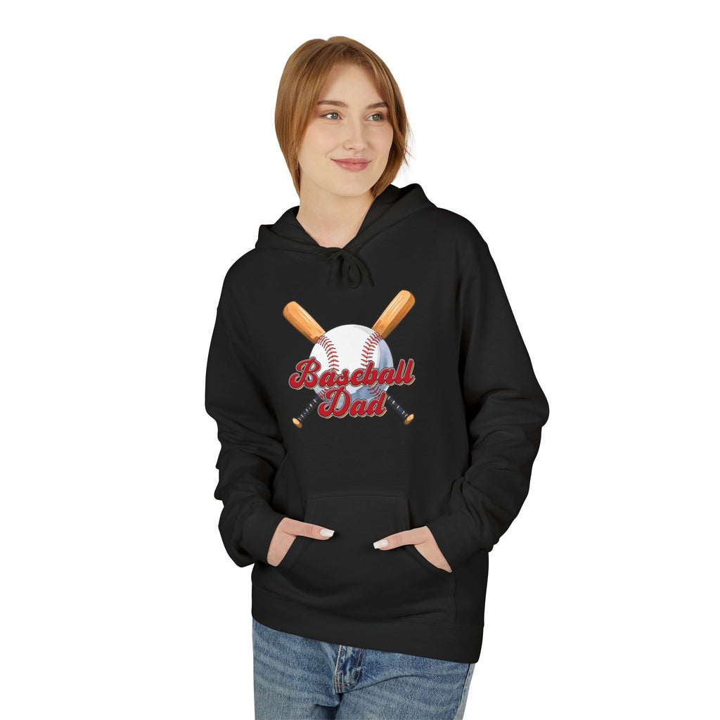 Baseball Dad Unisex Midweight Softstyle Fleece Hoodie