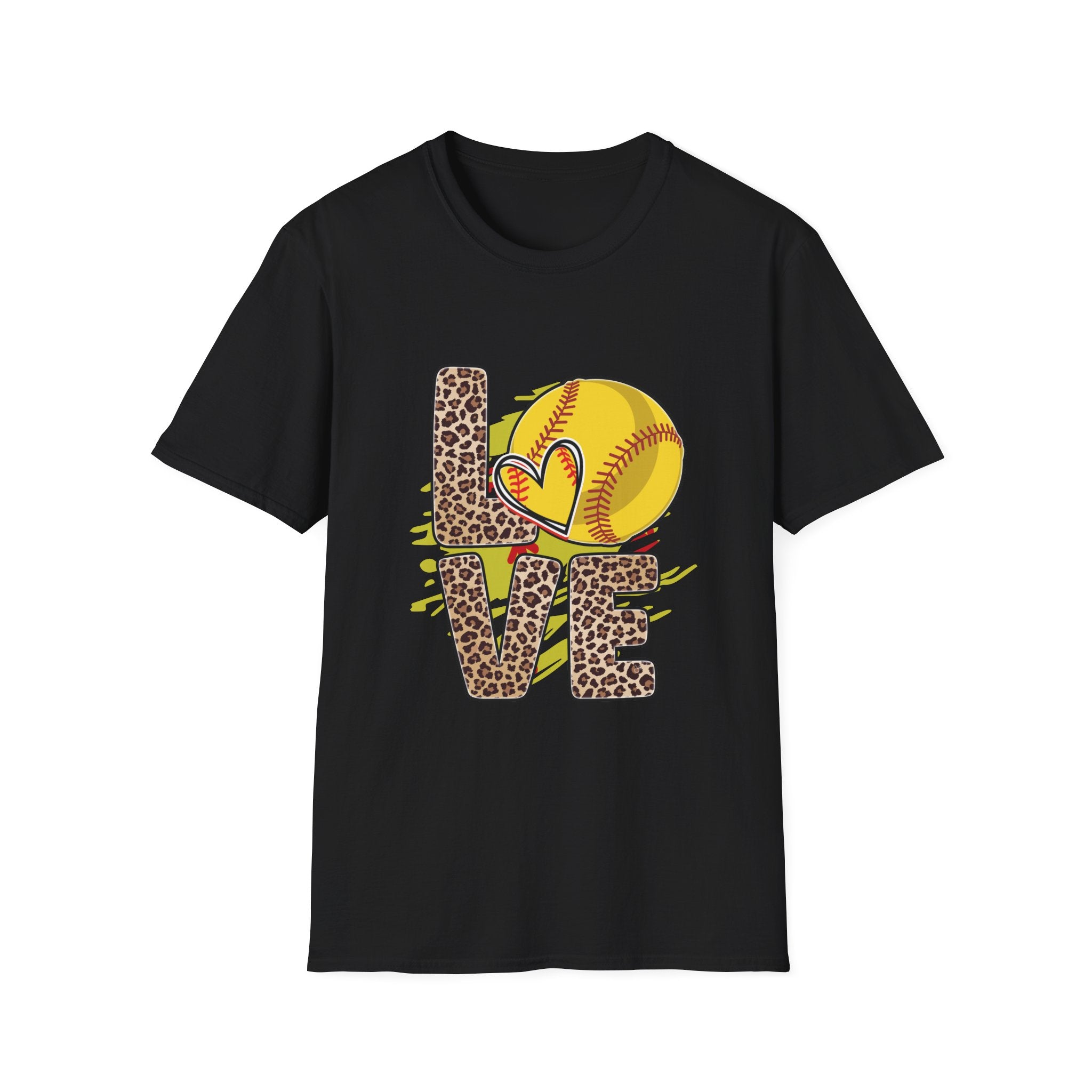 Love Softball Unisex Softstyle T-Shirt