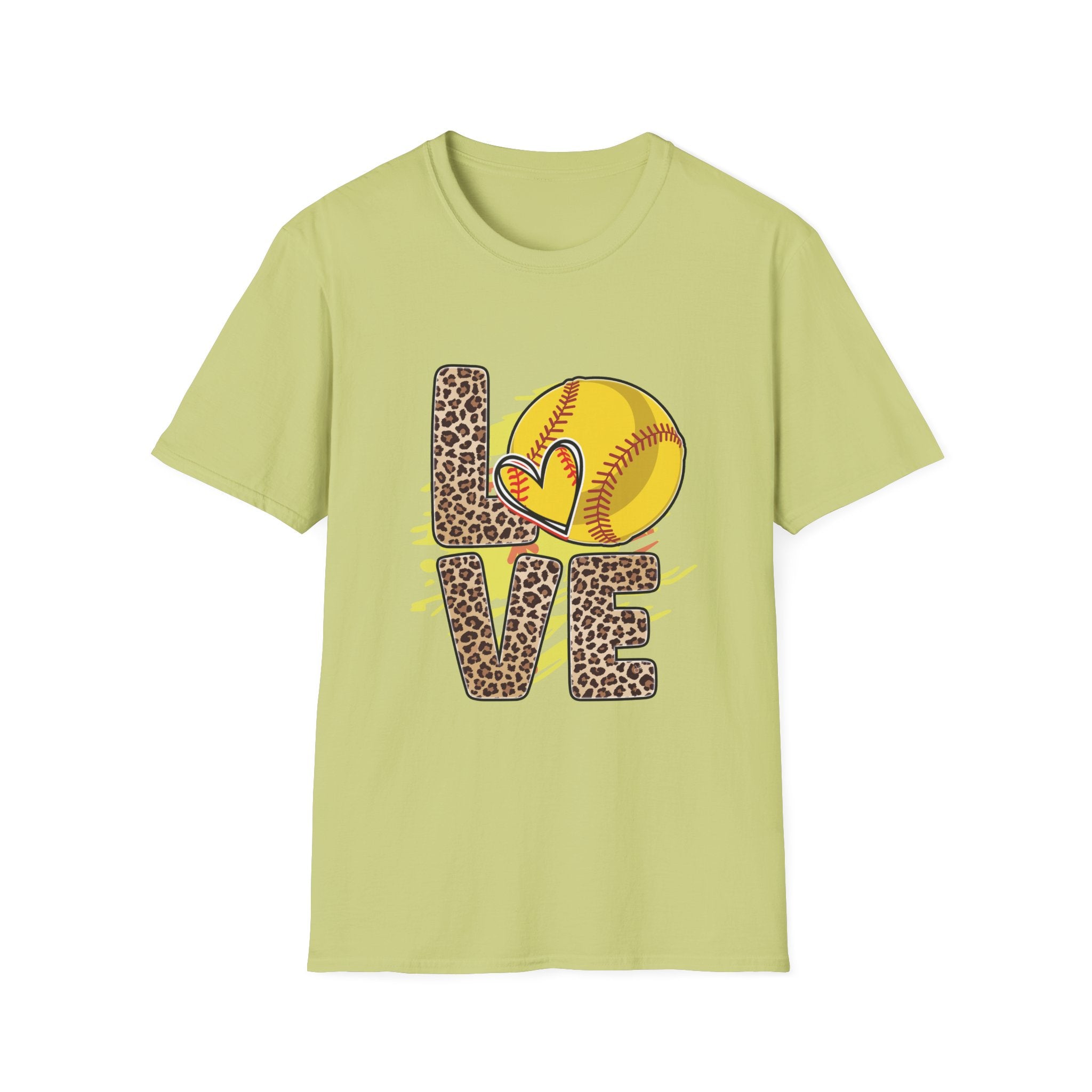 Love Softball Unisex Softstyle T-Shirt