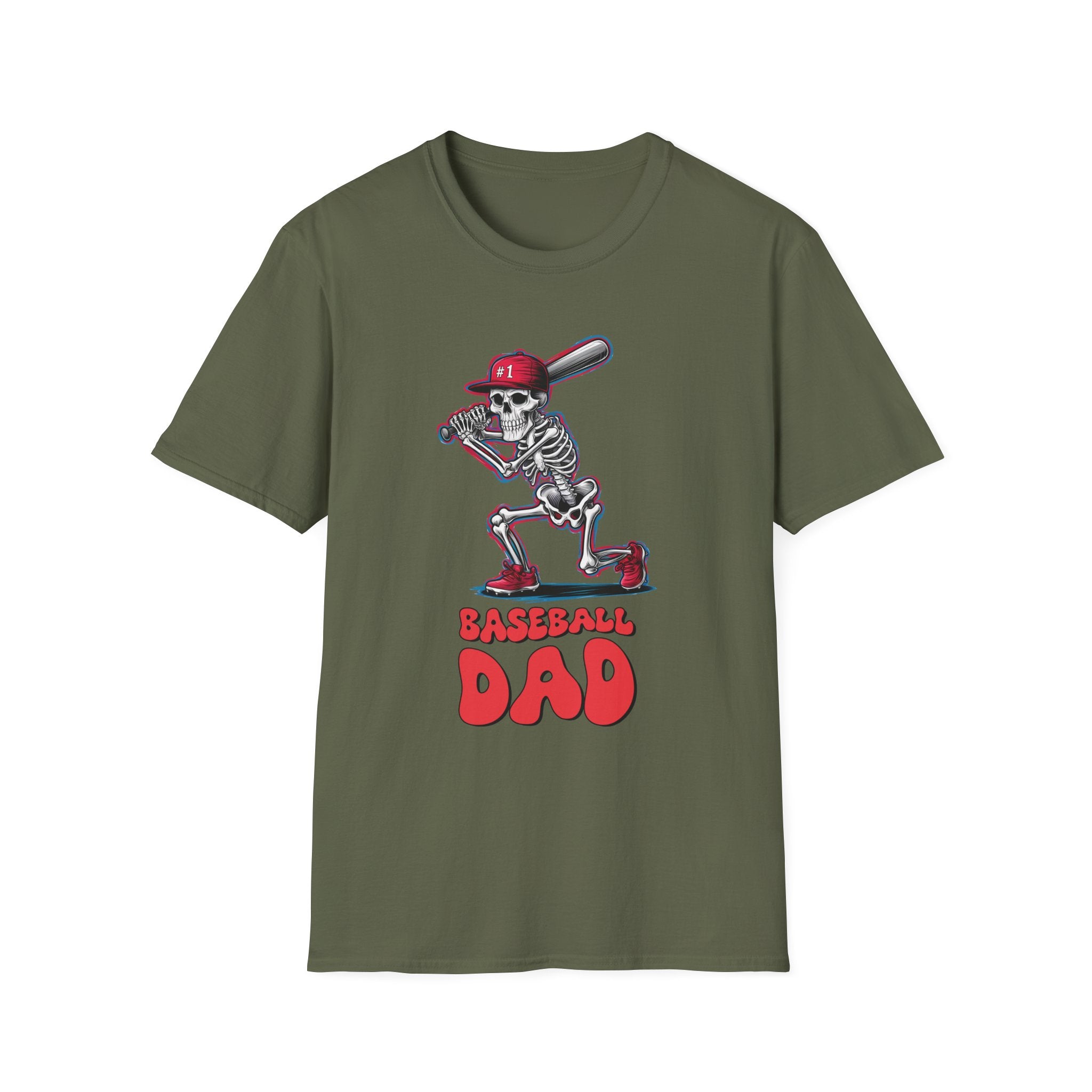 Skelly Baseball Dad Unisex Soft style T-Shirt