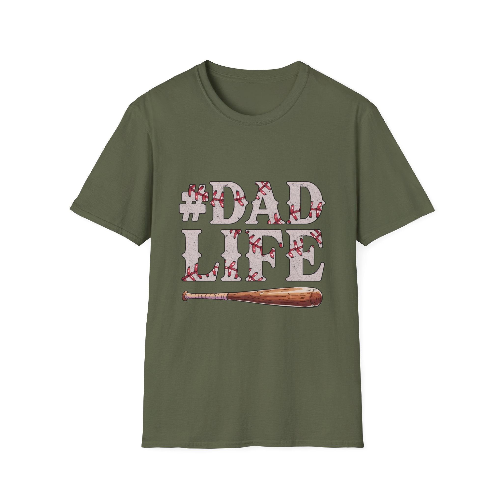 Dad Life Baseball Dad Unisex Softstyle T-Shirt