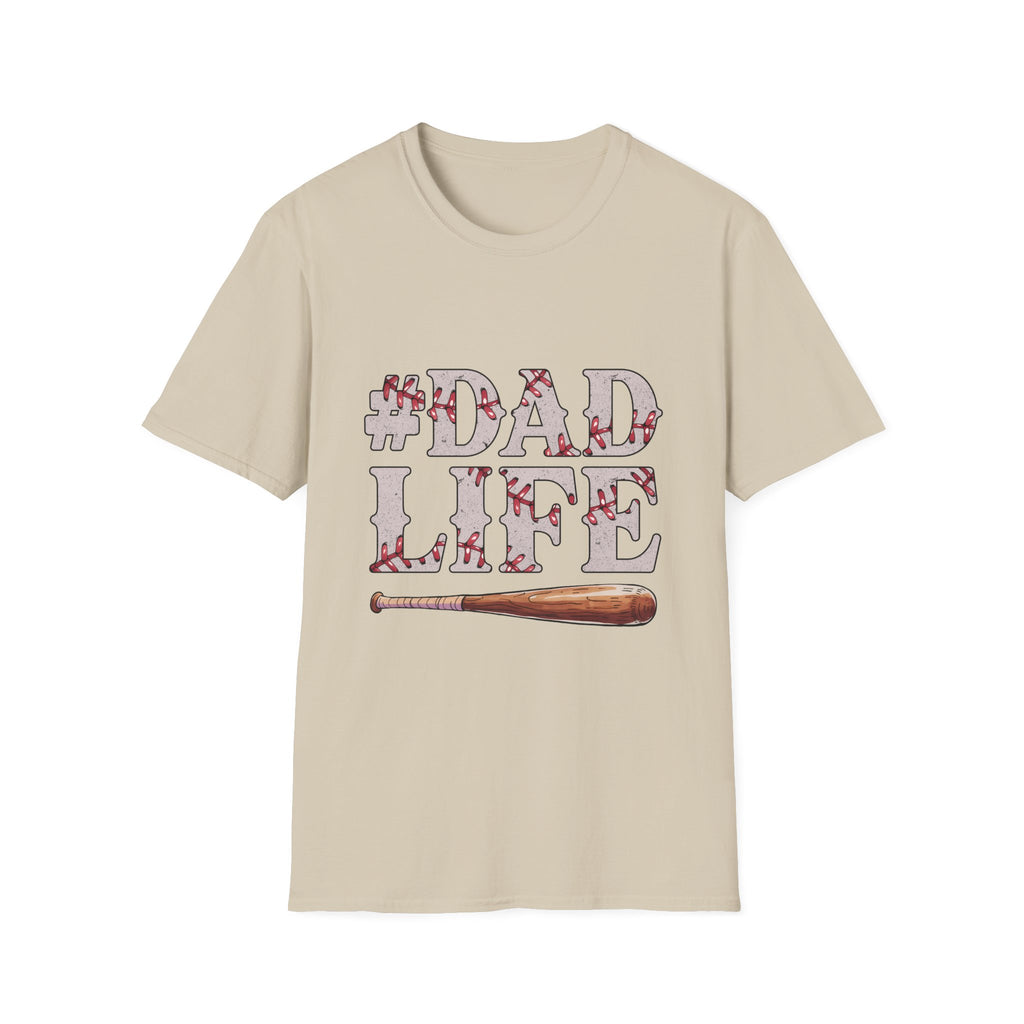 Dad Life Baseball Dad Unisex Softstyle T-Shirt