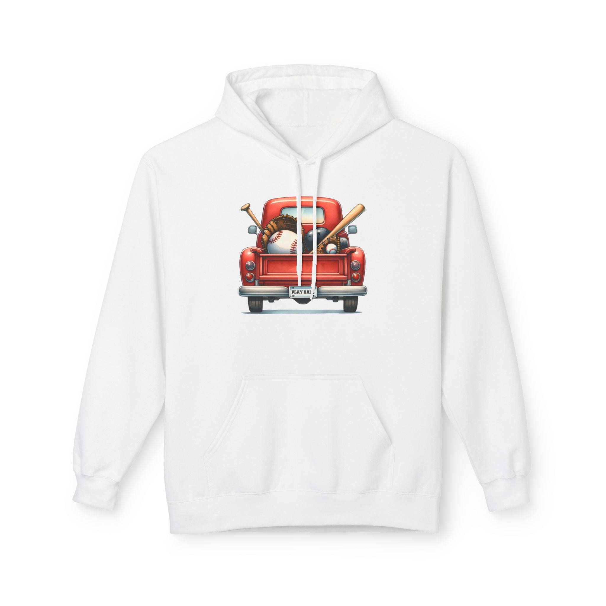 Baseball Truck Unisex Midweight Softstyle Fleece Hoodie