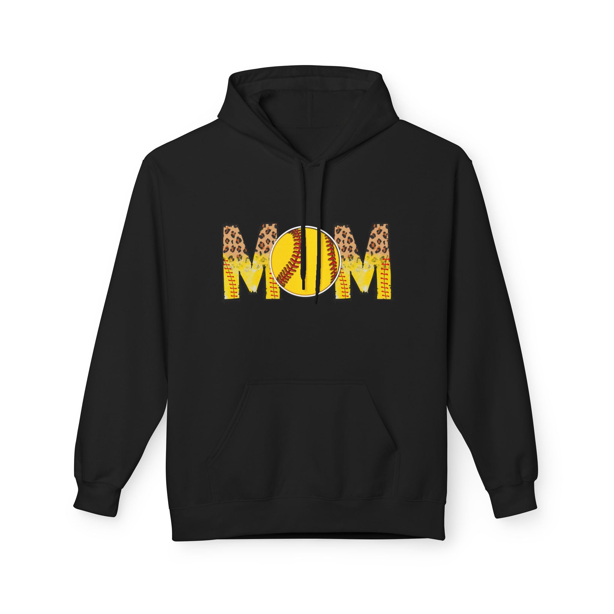 Mom Softball Unisex Midweight Softstyle Fleece Hoodie