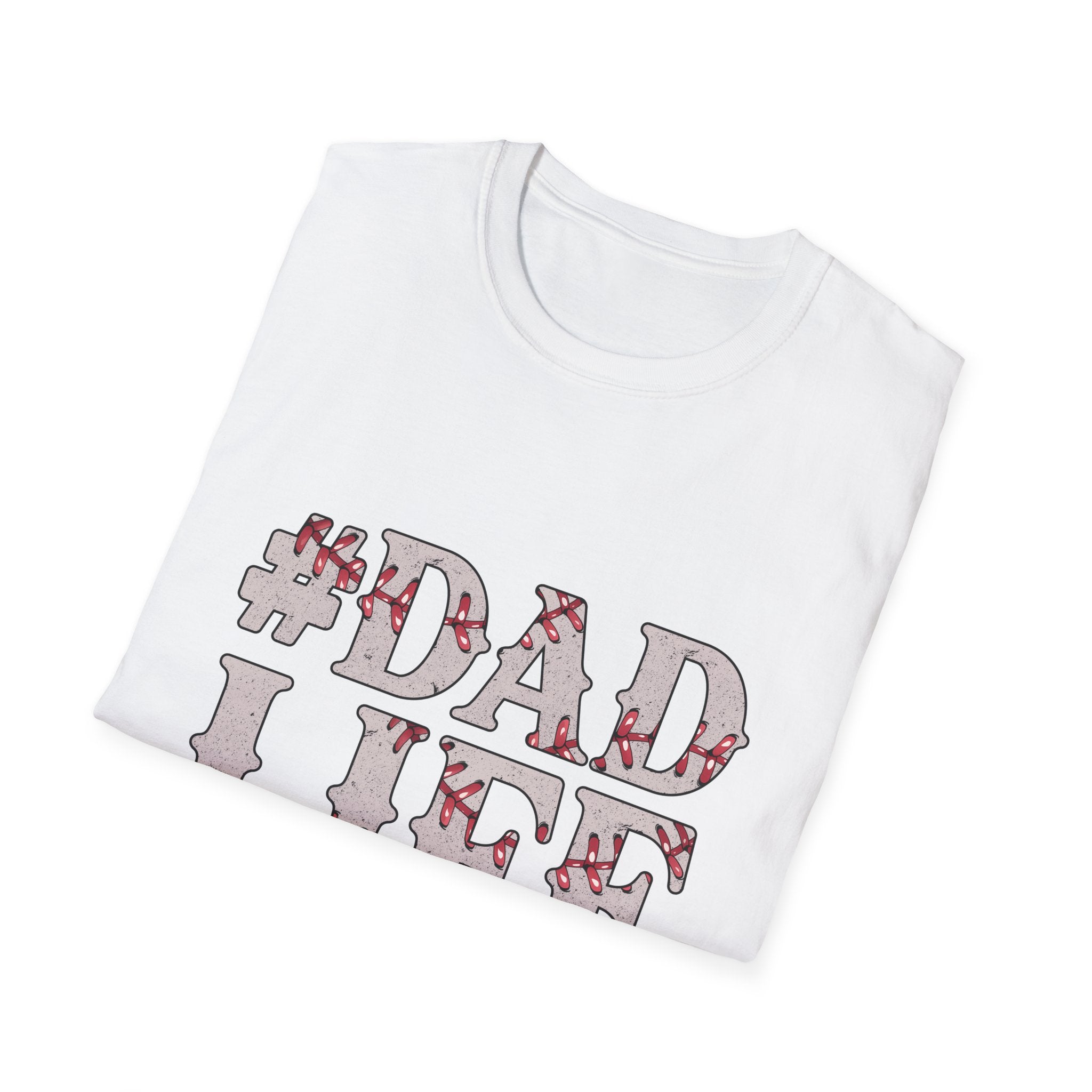 Dad Life Baseball Dad Unisex Softstyle T-Shirt