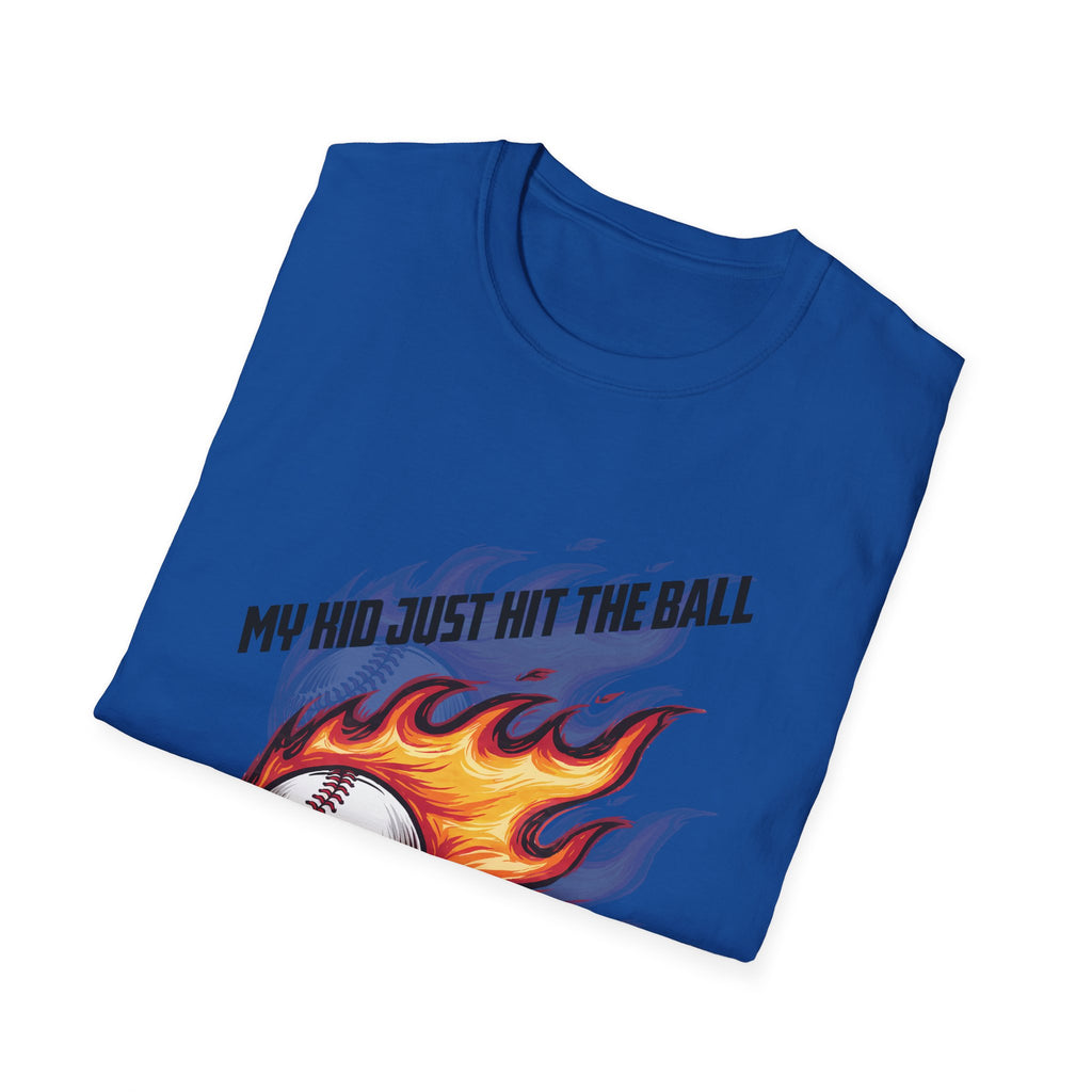 My Kid Can Hit Unisex Soft style T-Shirt