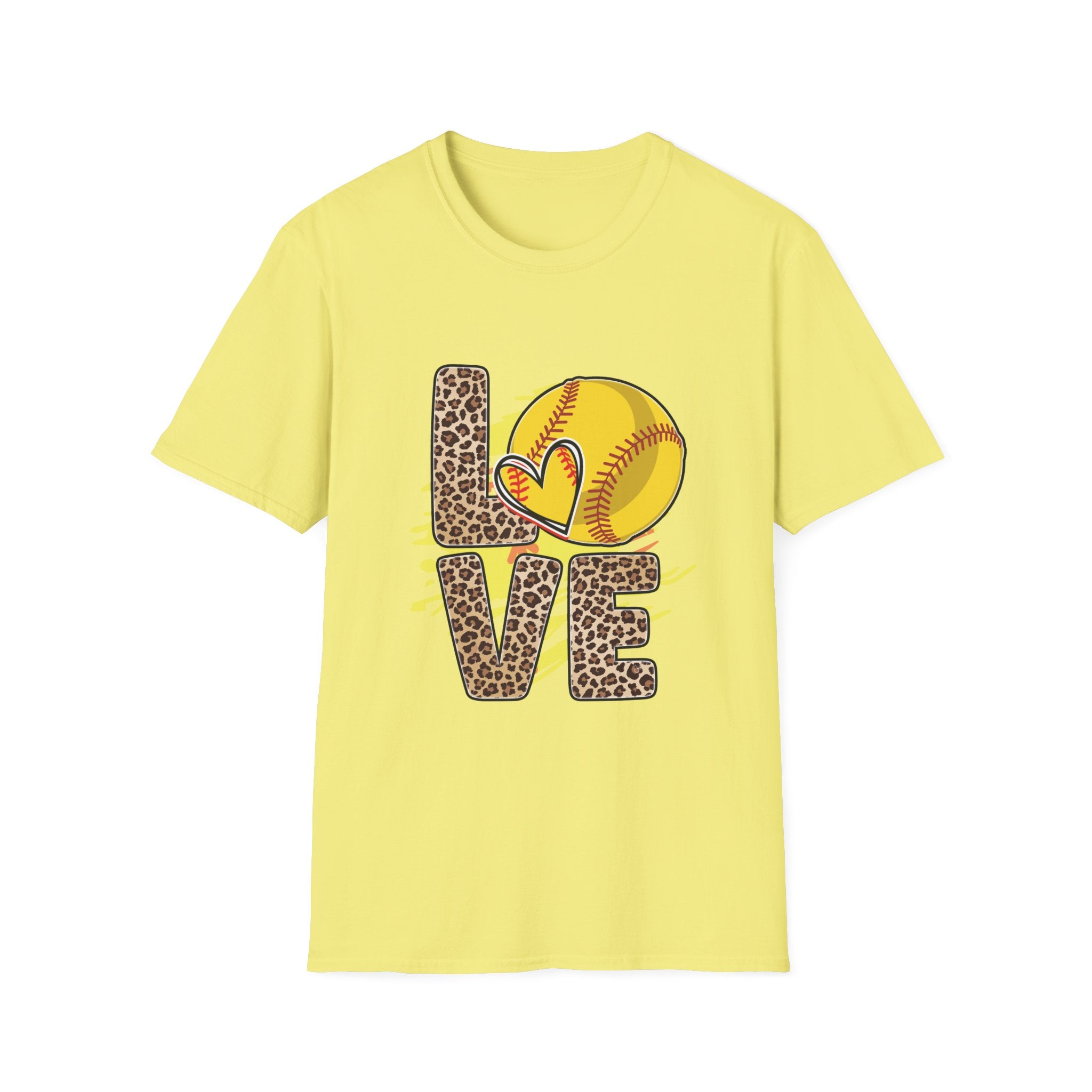 Love Softball Unisex Softstyle T-Shirt