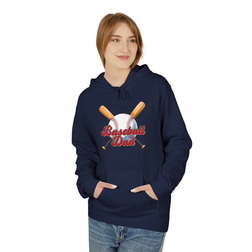 Baseball Dad Unisex Midweight Softstyle Fleece Hoodie
