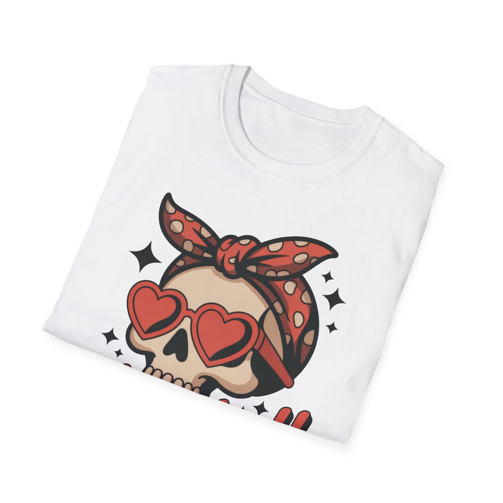 Skull Baseball Mama Unisex Softstyle T-Shirt