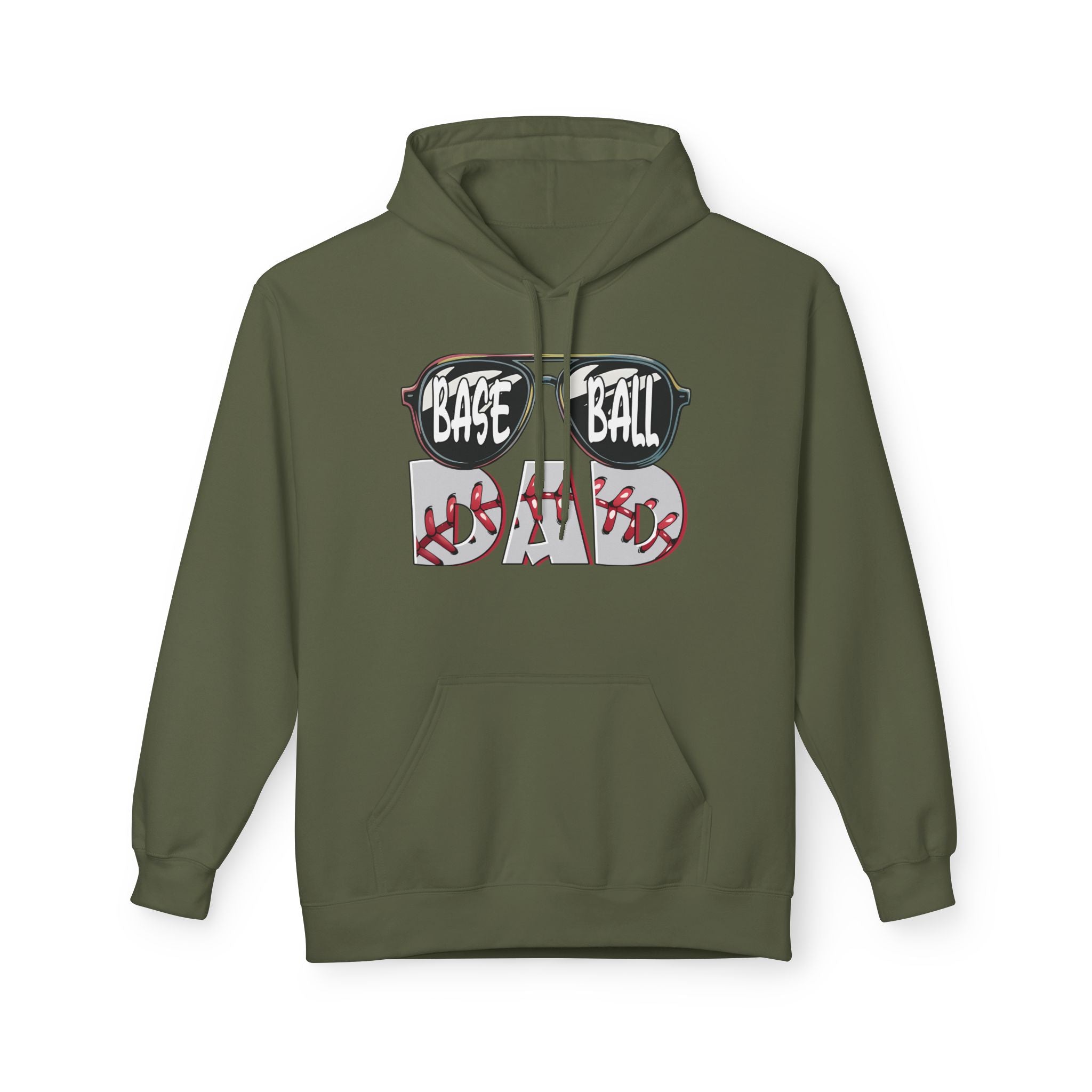 Cool Baseball Dad Unisex Midweight Softstyle Fleece Hoodie