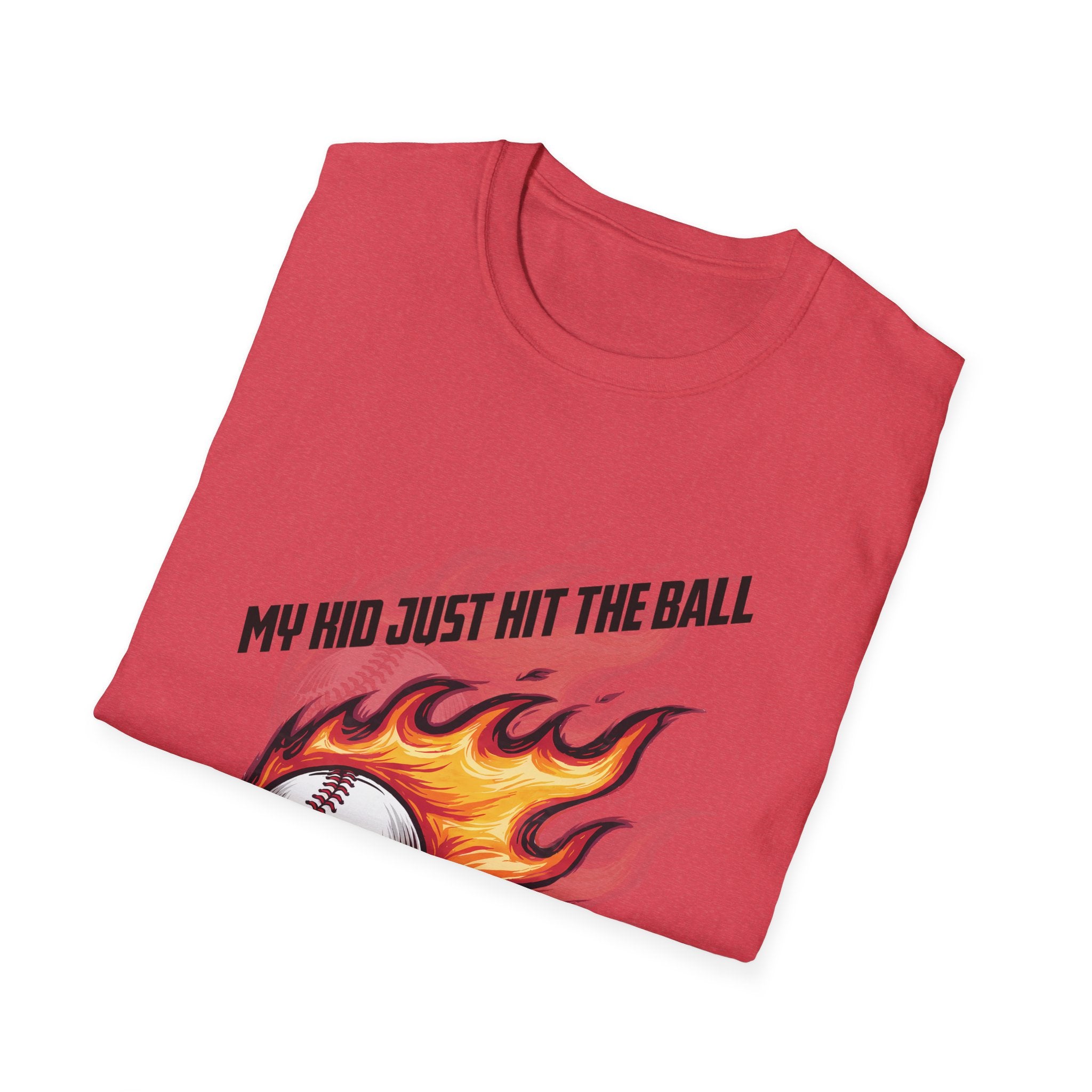 My Kid Can Hit Unisex Soft style T-Shirt