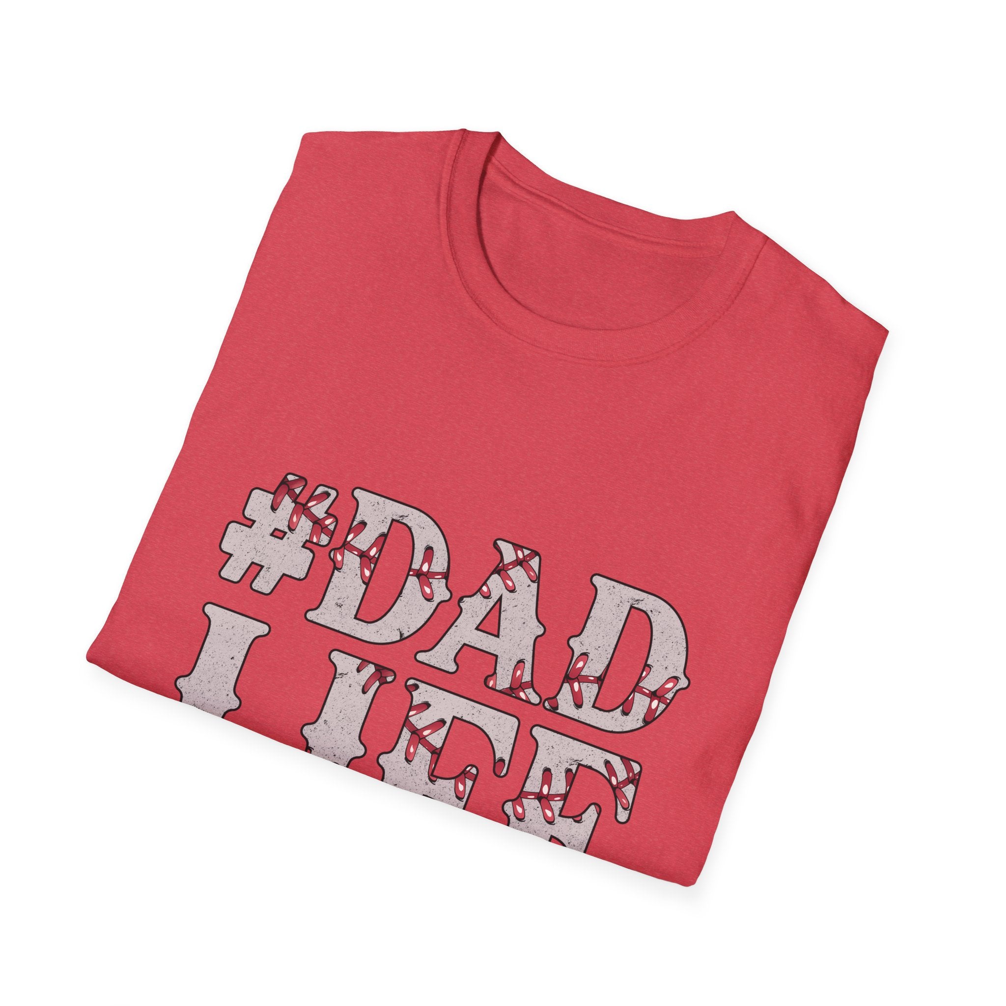 Dad Life Baseball Dad Unisex Softstyle T-Shirt
